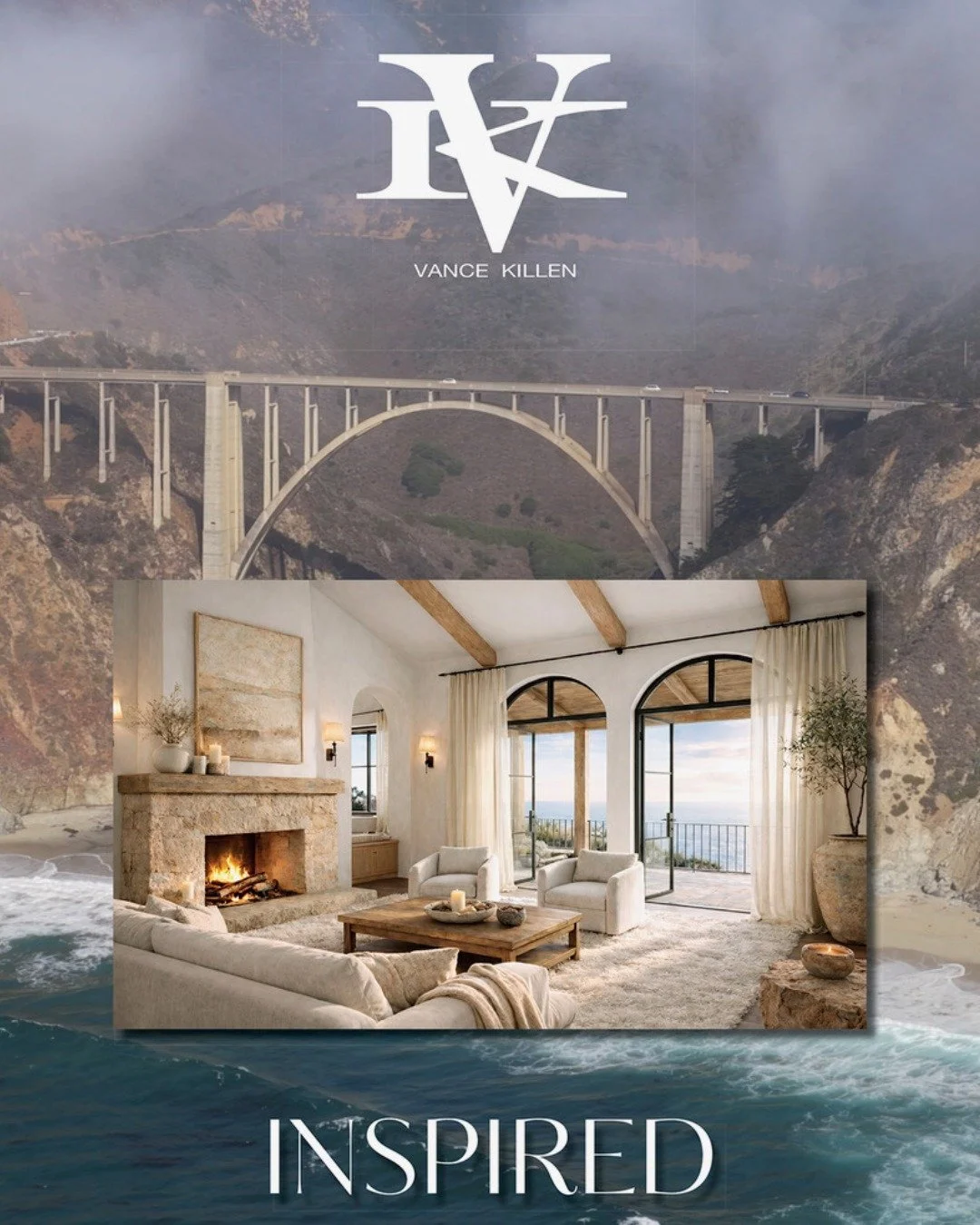 The arc of Bixby Bridge. The quiet strength of the cliffs. The way fog softens stone and light stretches endlessly over water. Living here teaches you restraint. It teaches you scale. It teaches you that drama doesn&rsquo;t have to shout.

At home in