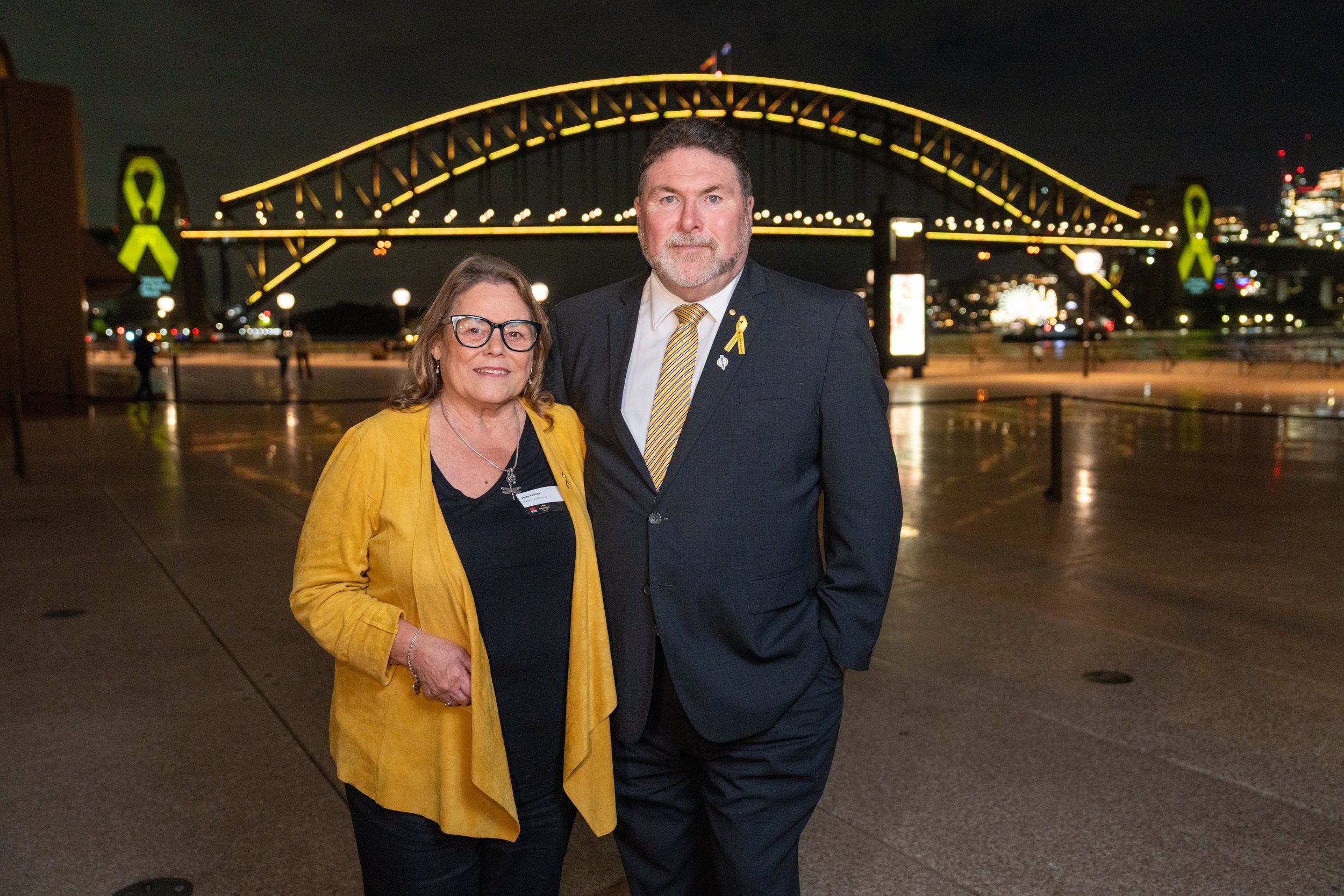Judy and Peter Frazer, OAM, Founders of National Road Safety Week and SARAH (Safer Australian Roads and Highways) Group 