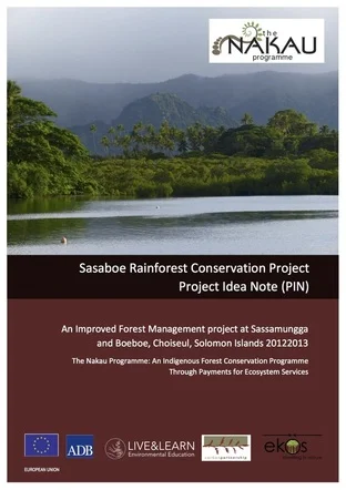 The first step in project development is the preparation of a Project Idea Note (PIN) for project registration with the Plan Vivo Standard. The Sasaboe Project PIN can be downloaded by clicking on the document above. The next document to be released is the Project Description (PD) - a detailed proposal quantifying the benefits to be produced by the project once implemented. The PD is split into two parts. Part A General Description involves the application of the Nakau Methodology Framework to the project site.