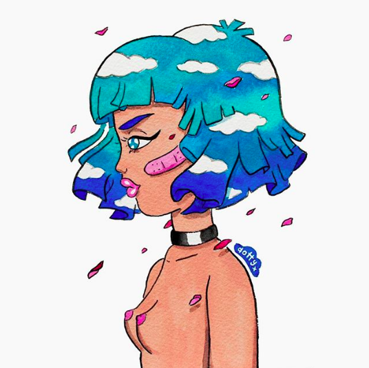 DizzyLittleDotty- Blue Babe