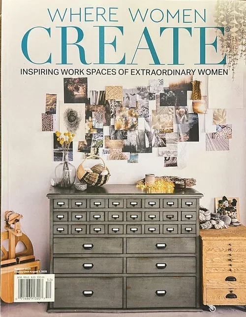 Where Women Create Cover featuring encaustic artist Shannon Amidon