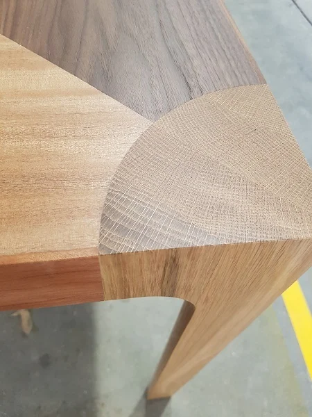 Mosman Table leg detail by Adam Goodrum