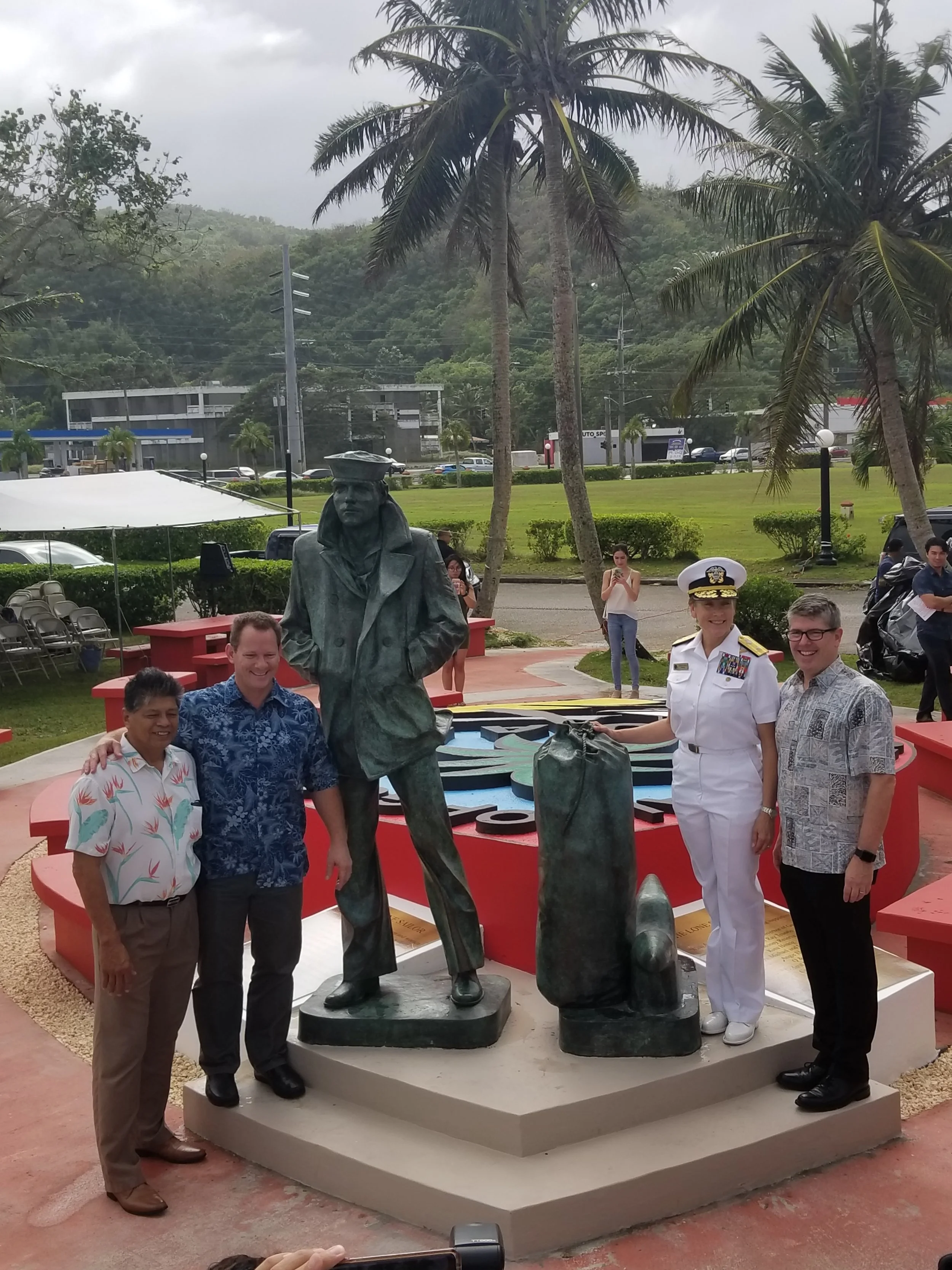 Lone Sailor statue unveiled at Adelup