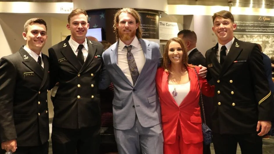 Navy Baseball Attends 2023 Bob Feller Act of Valor Awards Ceremony
