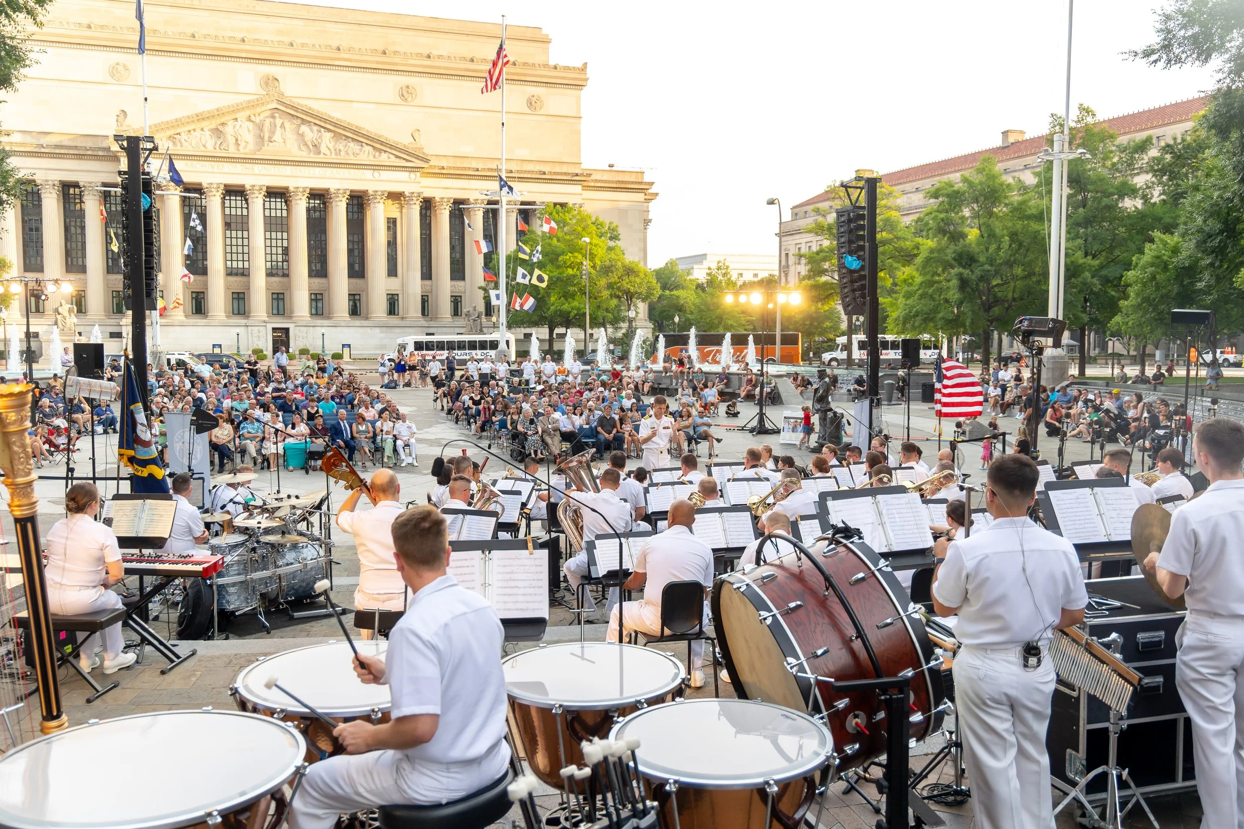 Concert on the Avenue - Full Navy Band