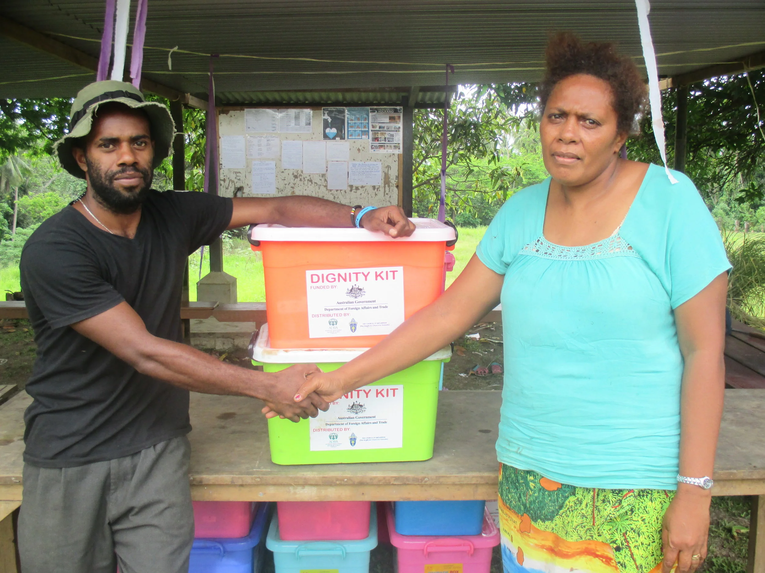 Dignity kits distributed by CAN DO partners in Vanuatu © Caritas Australia/CAN DO