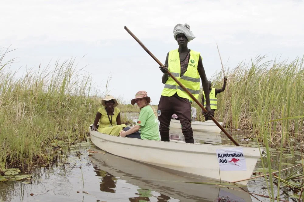 Access to displaced communities in South Sudan is challenging © Oxfam AQustralia