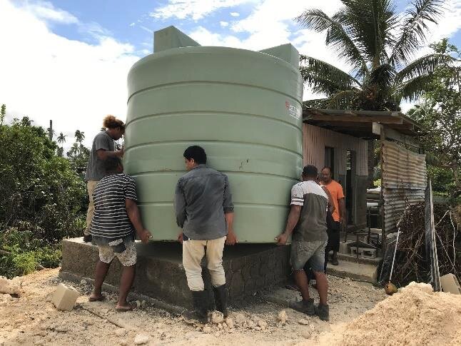 Water tanks for Tongan families