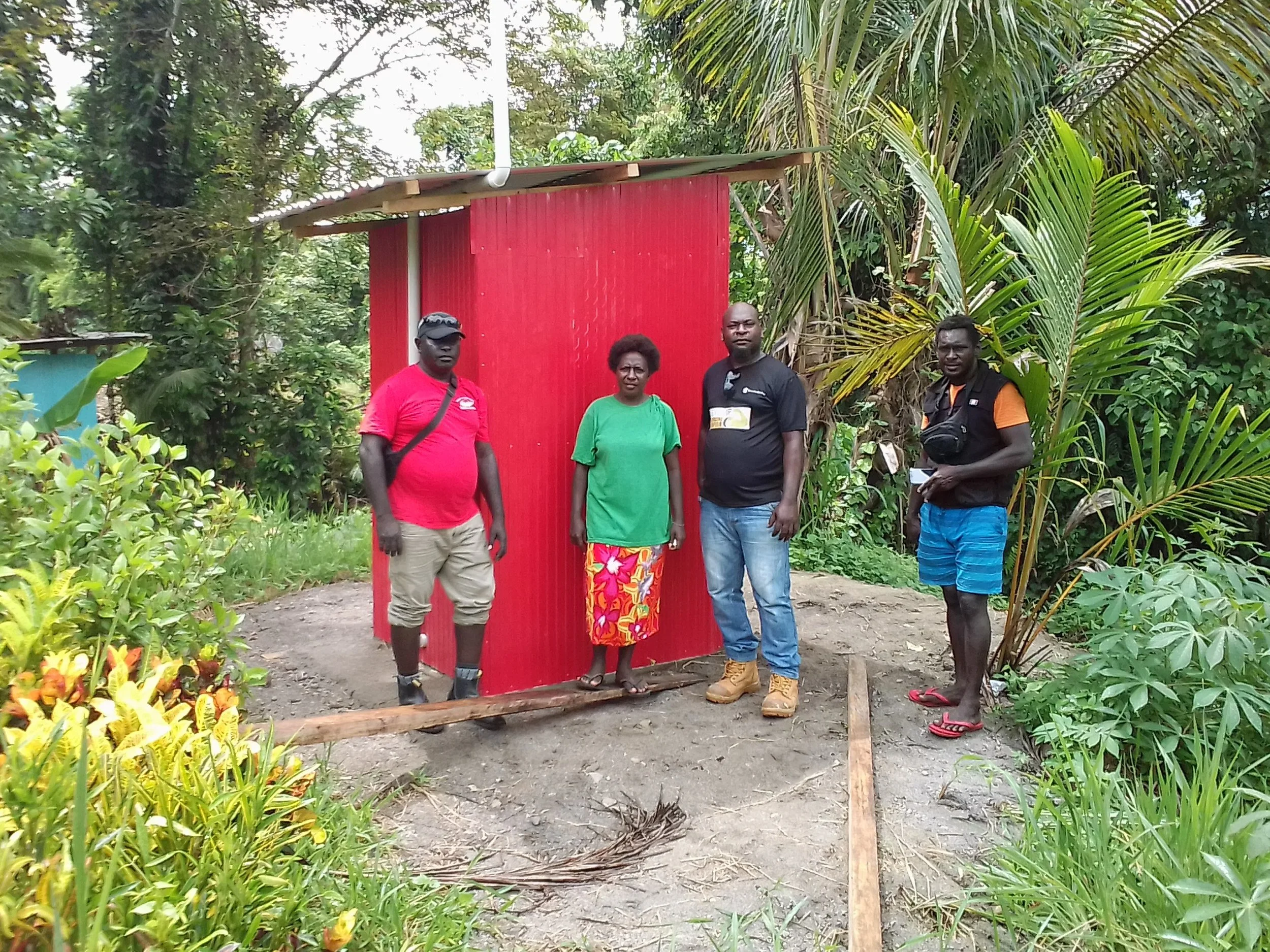 Bringing a toilet and taps to a remote Bougainville school