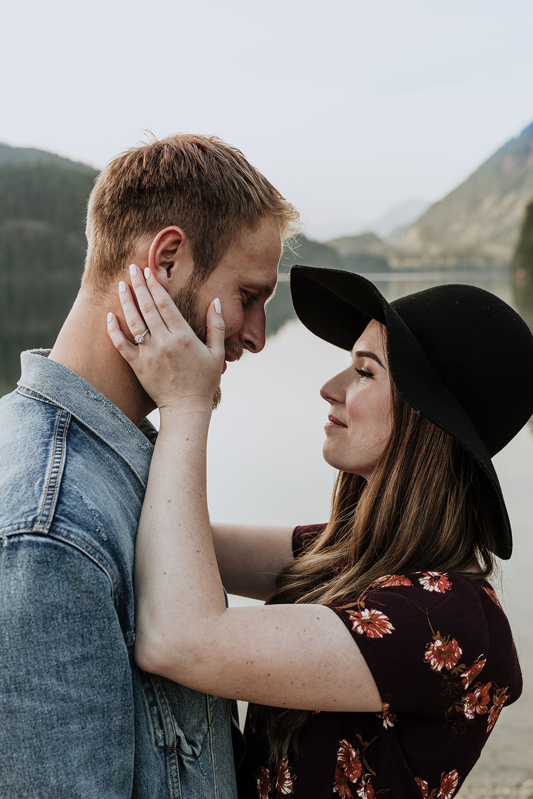 couple looking at each other lovingly