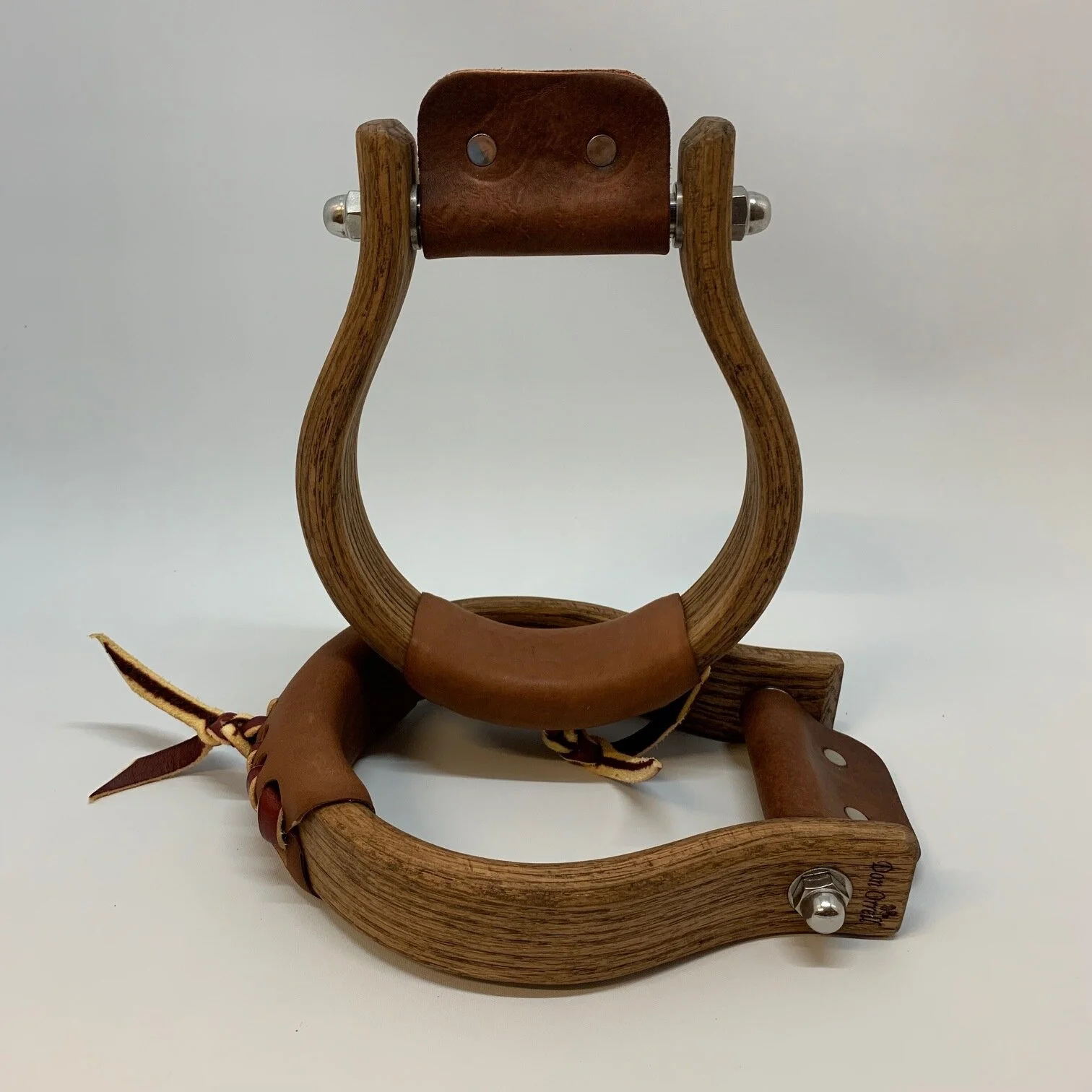 Don Orrell 1.5" Oxbows Stained Oak Ranchers — Ian Saunders Custom