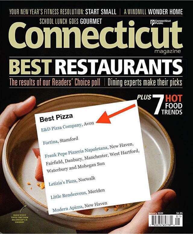 Honored to be named BEST PIZZA 2020 in the &ldquo;Connecticut Magazine Experts&rsquo; Picks&rdquo; 🏆🍕🏆
.......
#bestpizza #bestofct #bestofhartford #awardwinning #dailypizza #ct #ctfood #ctpizza #ctfoodie #ctfoodlovers #avonct #simsbury #simsburyc