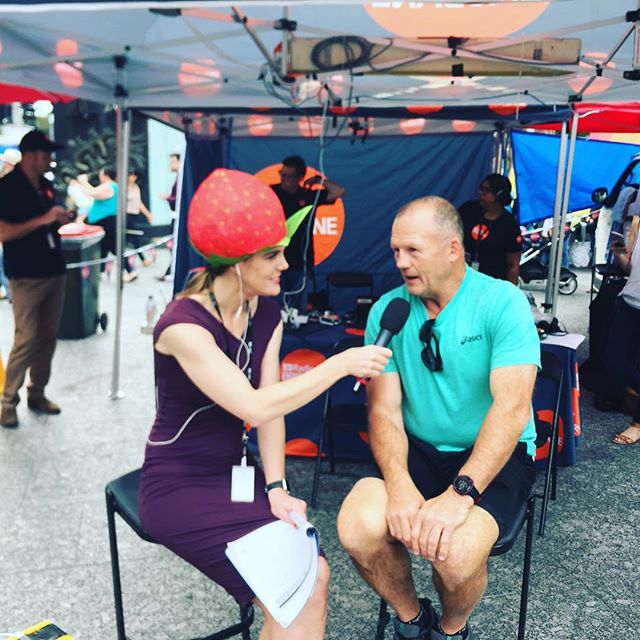 @trevorgillmeister joined @katfeeney on @abcbrisbane for #Smasha Strawberry Sundae @thecommongoodau