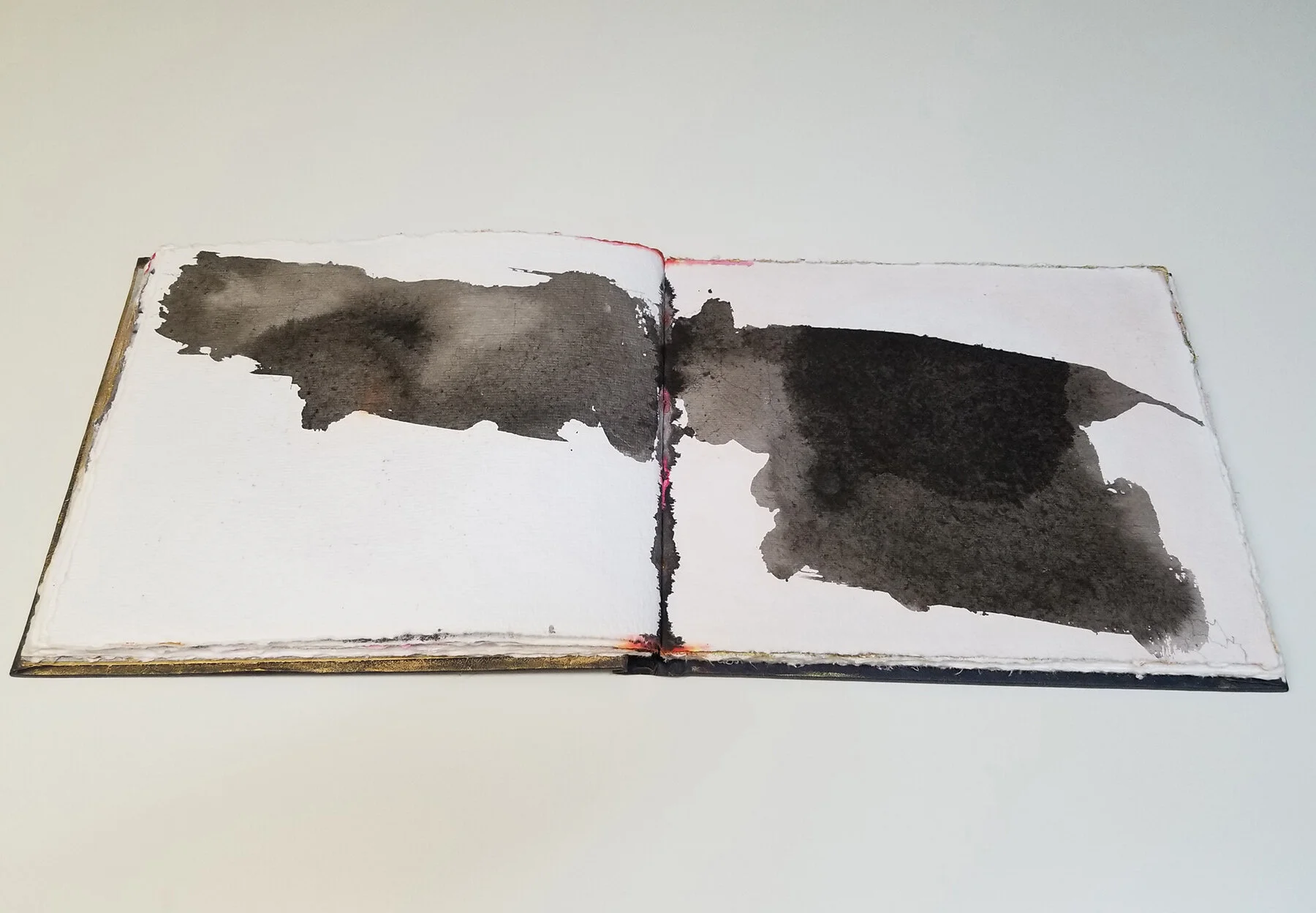  Tribute to 309 dreams lost in a line/ Artist Book/ Water color,oil pastel, graphite on handmade paper/ 10,5”x 9” x 2”.2017 