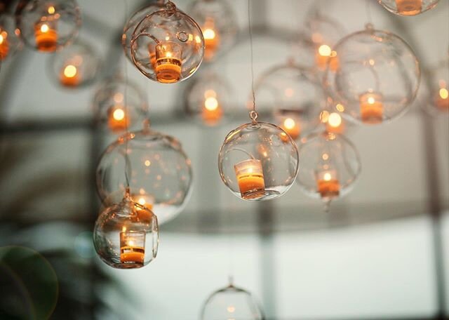 I miss the days of events where there was this little bit of craziness...to set up the day, to assemble the floral, and make sure the table was perfect and hang these orbs so that they hung just the right way. To get ready for photography and video..