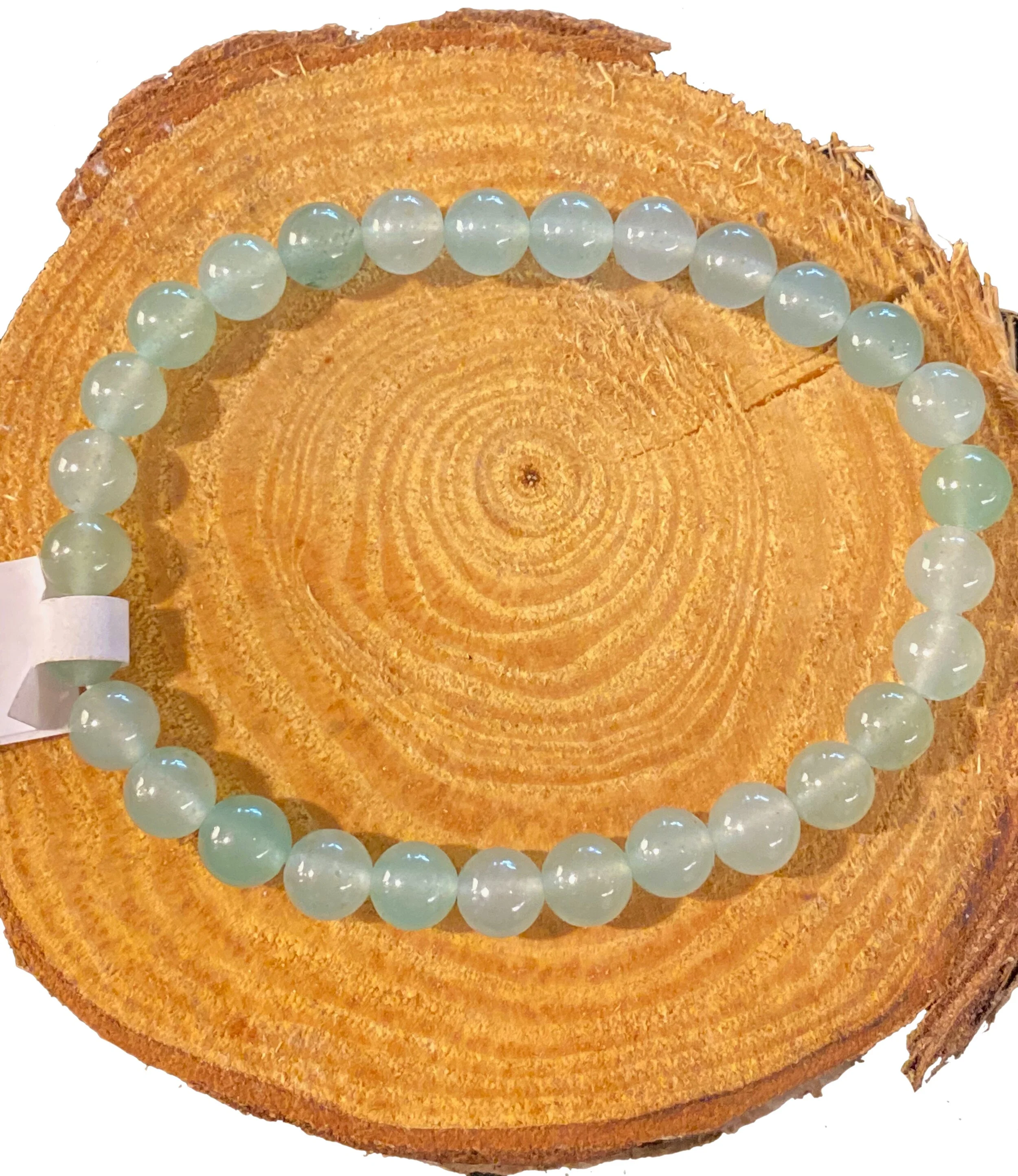 Green Aventurine 6mm Round Bead Bracelet