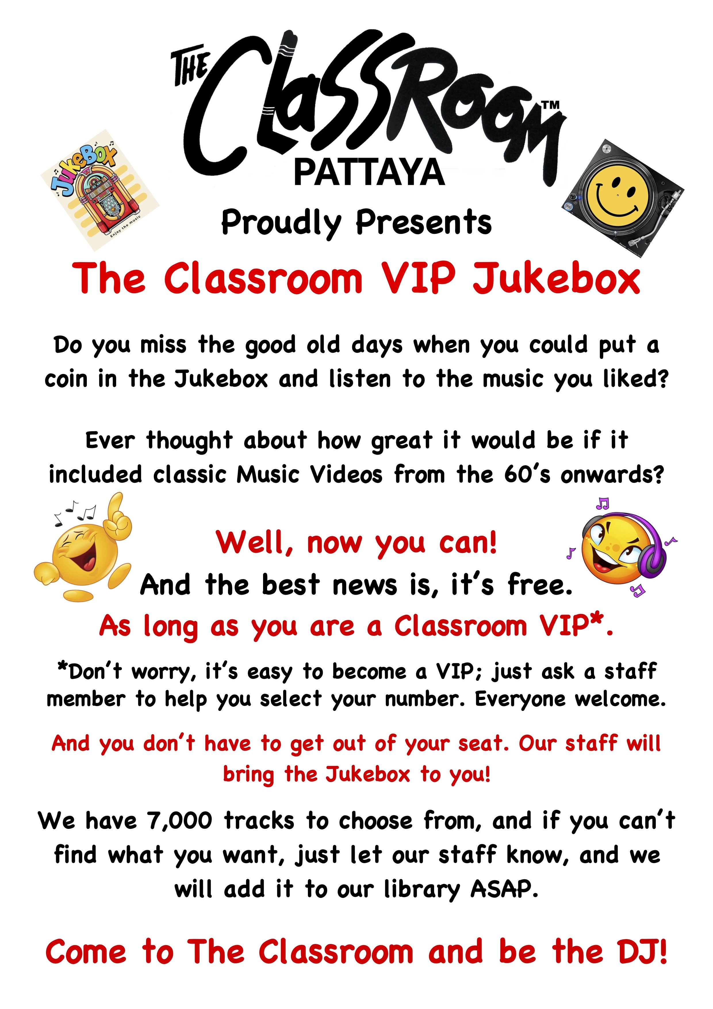 The Classroom VIP Jukebox