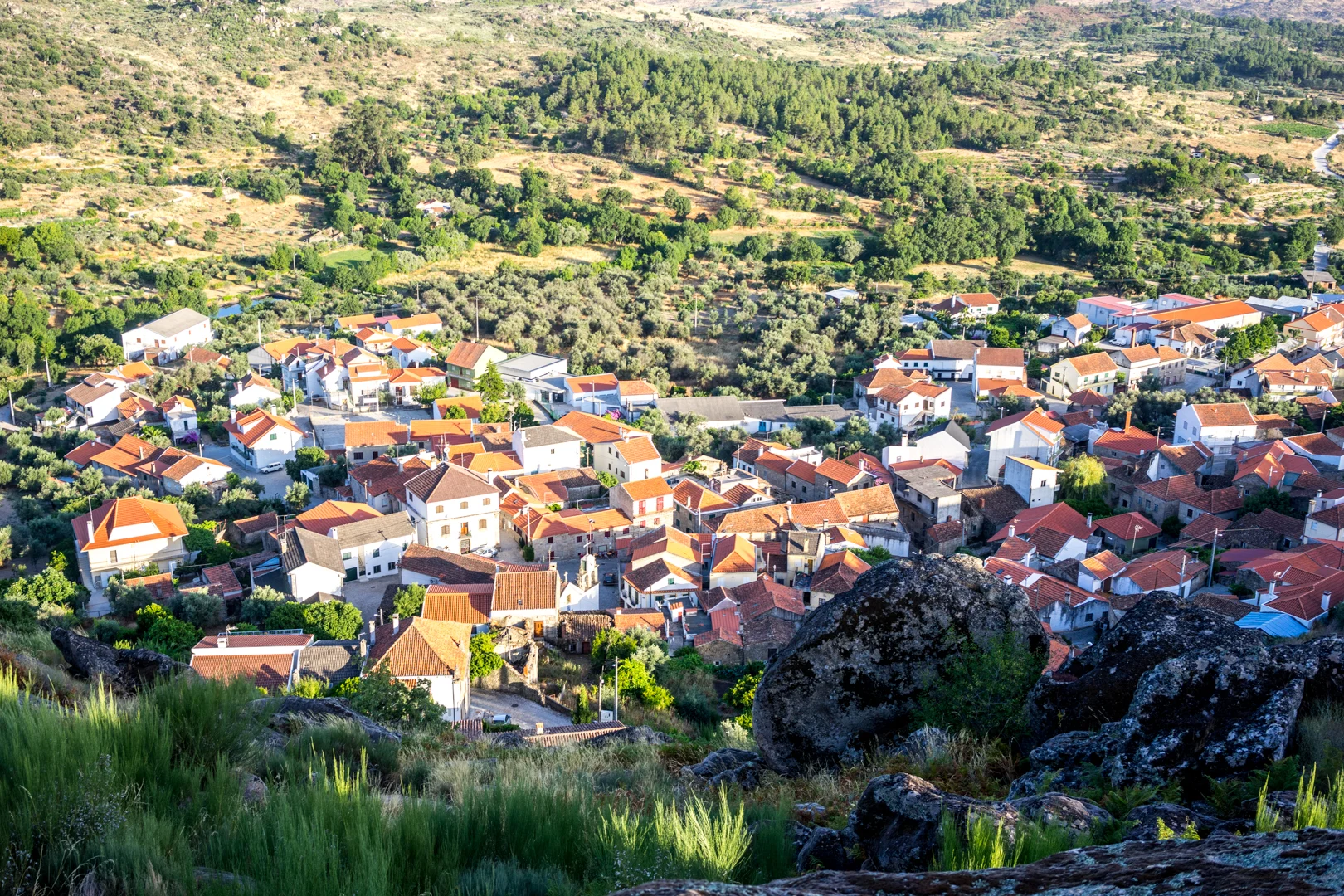A Bendada vista da Serra de Nossa Senhora do Castelo.