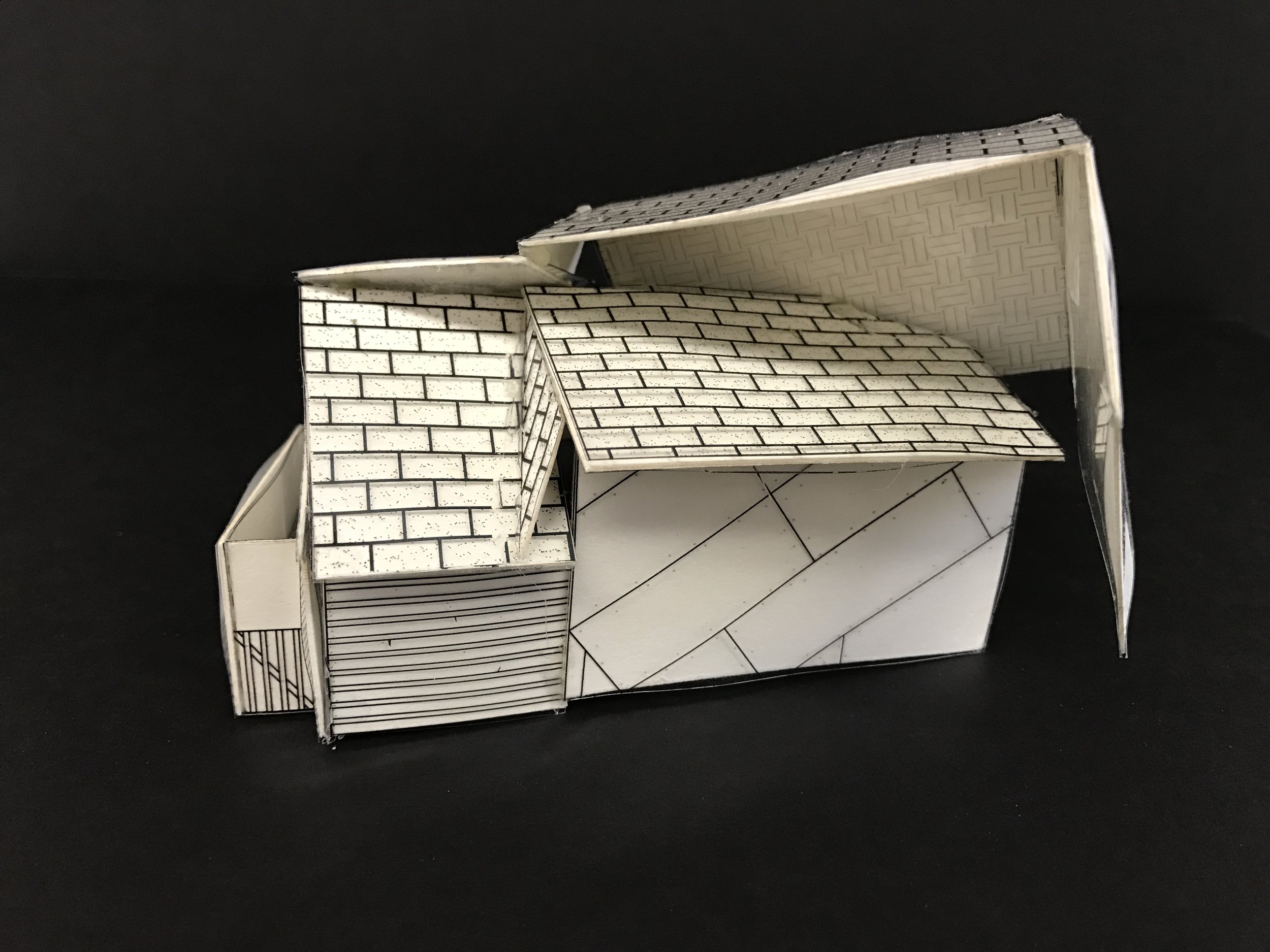  Manipulating the form of a simple shed to create a dynamic yet recognizable building. 