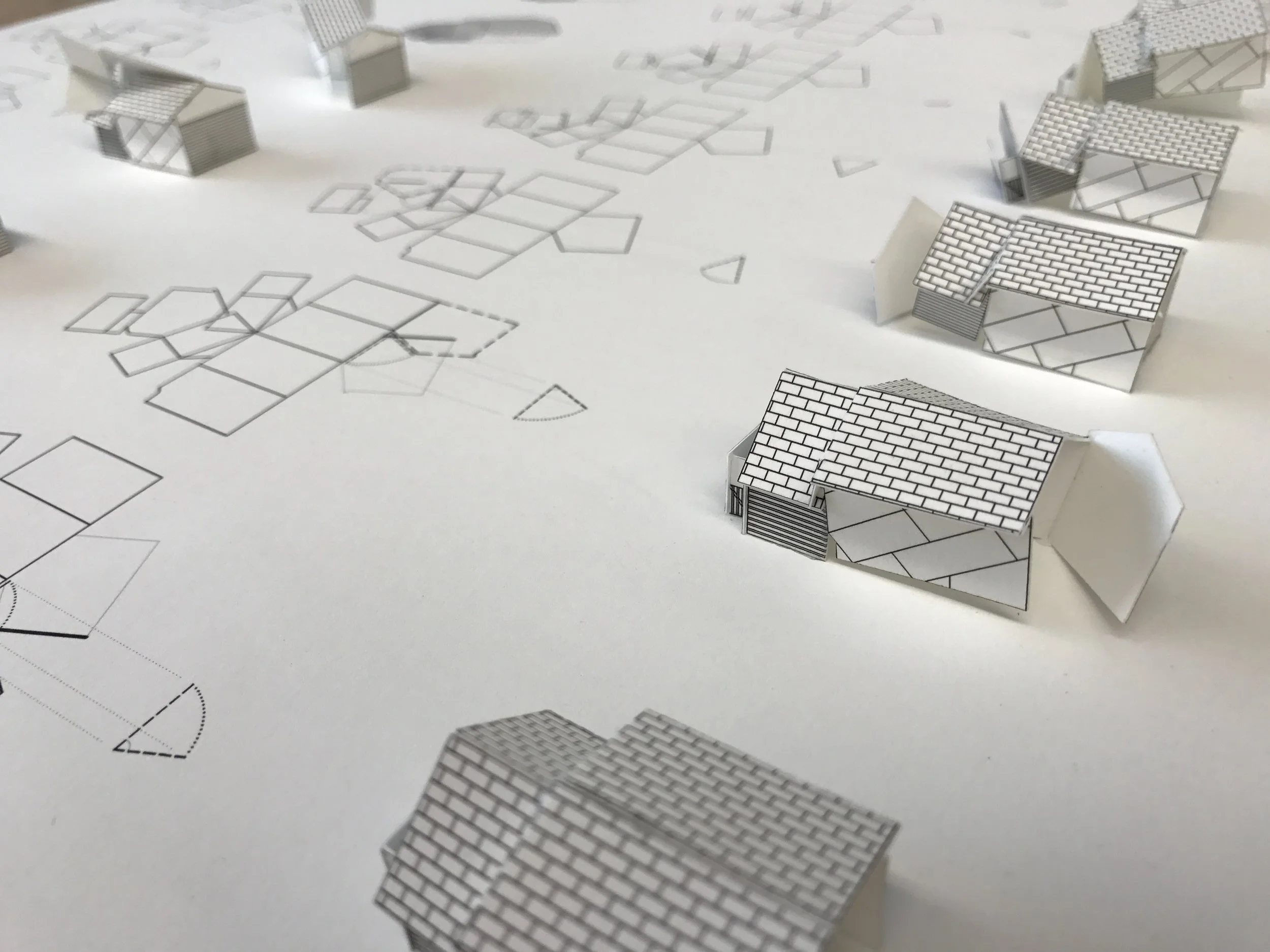  Combining three dimensional models with two dimensional drawings to show the various ways to transform a simple shed. Featured on the instagram account @next _ top_architects. 