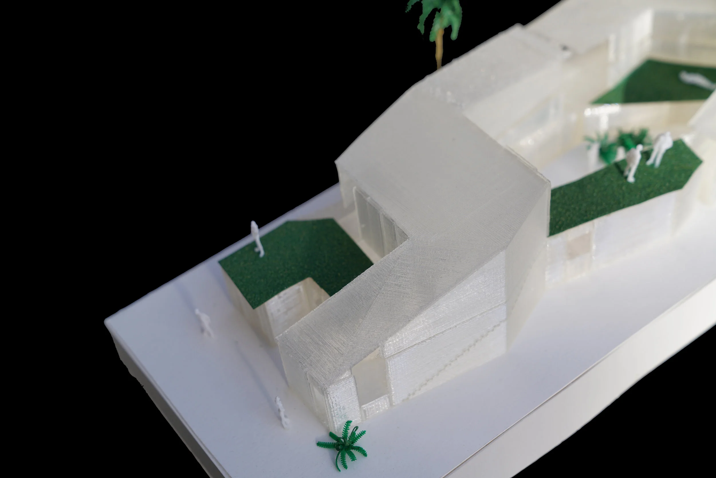  Careful geometric manipulation to maximize rooftop and indoor/outdoor spaces. 