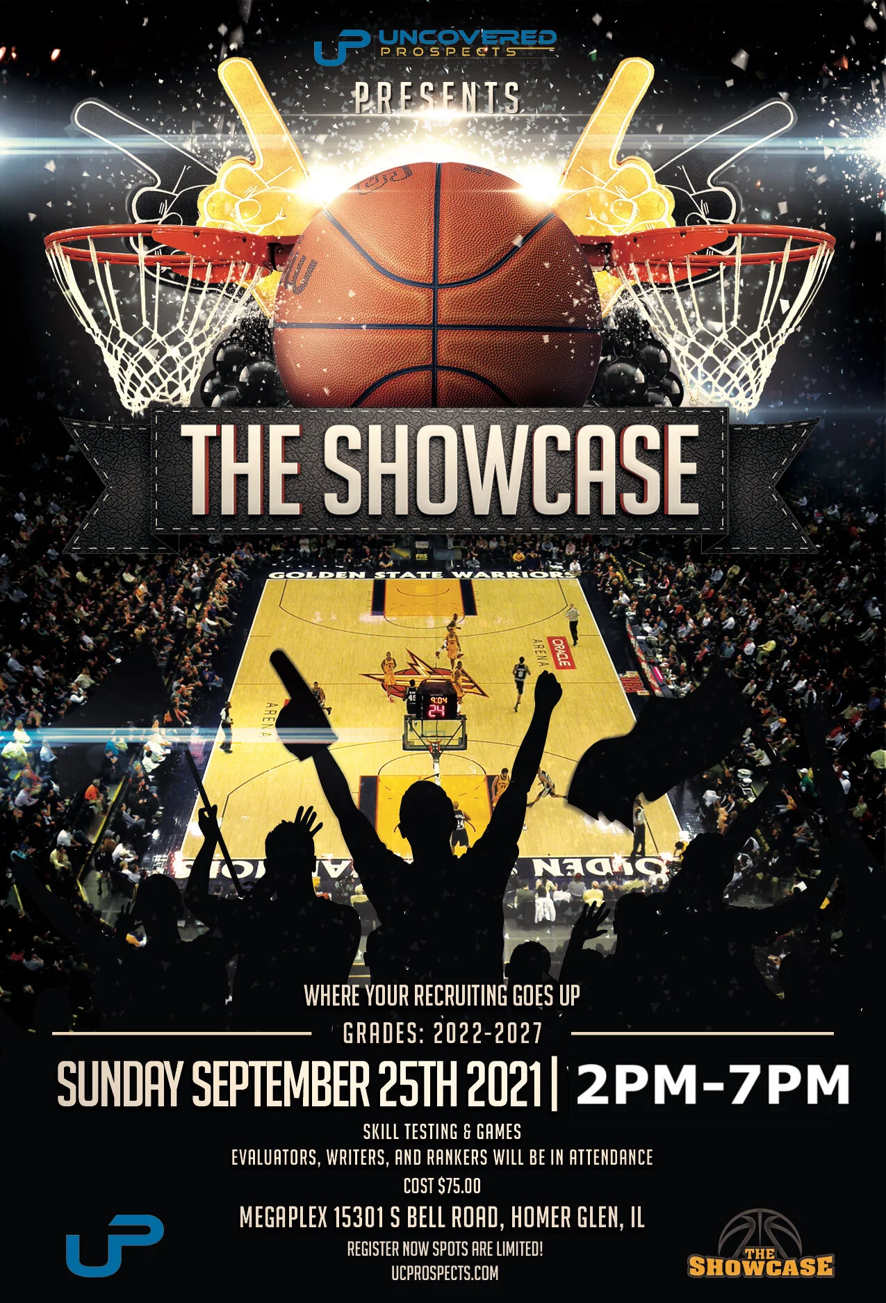 Uncovered ProspectsSeptember 2021  Showcase Evaluators, Writers and Rankers will be in attendance Date: September 25th To register logo onto www.ucprospects.comFor more information email info@ucprospects.com