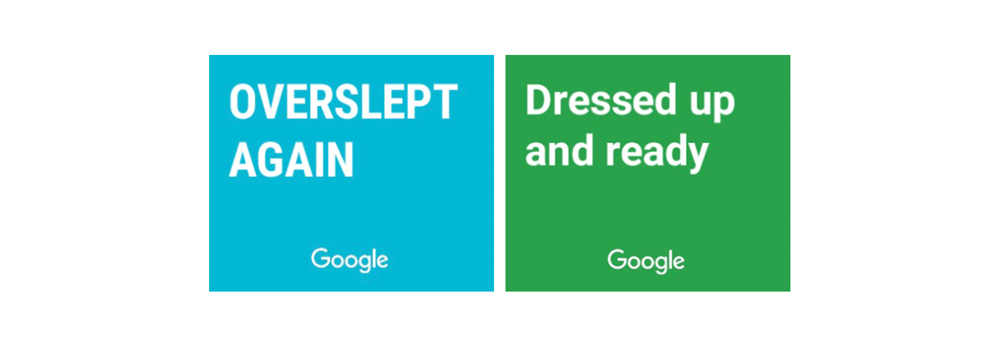 Experimentation with bold colours and copy to stand out from the visual noise online. The context was based on the theme of last minute needs and spontaneous moments.