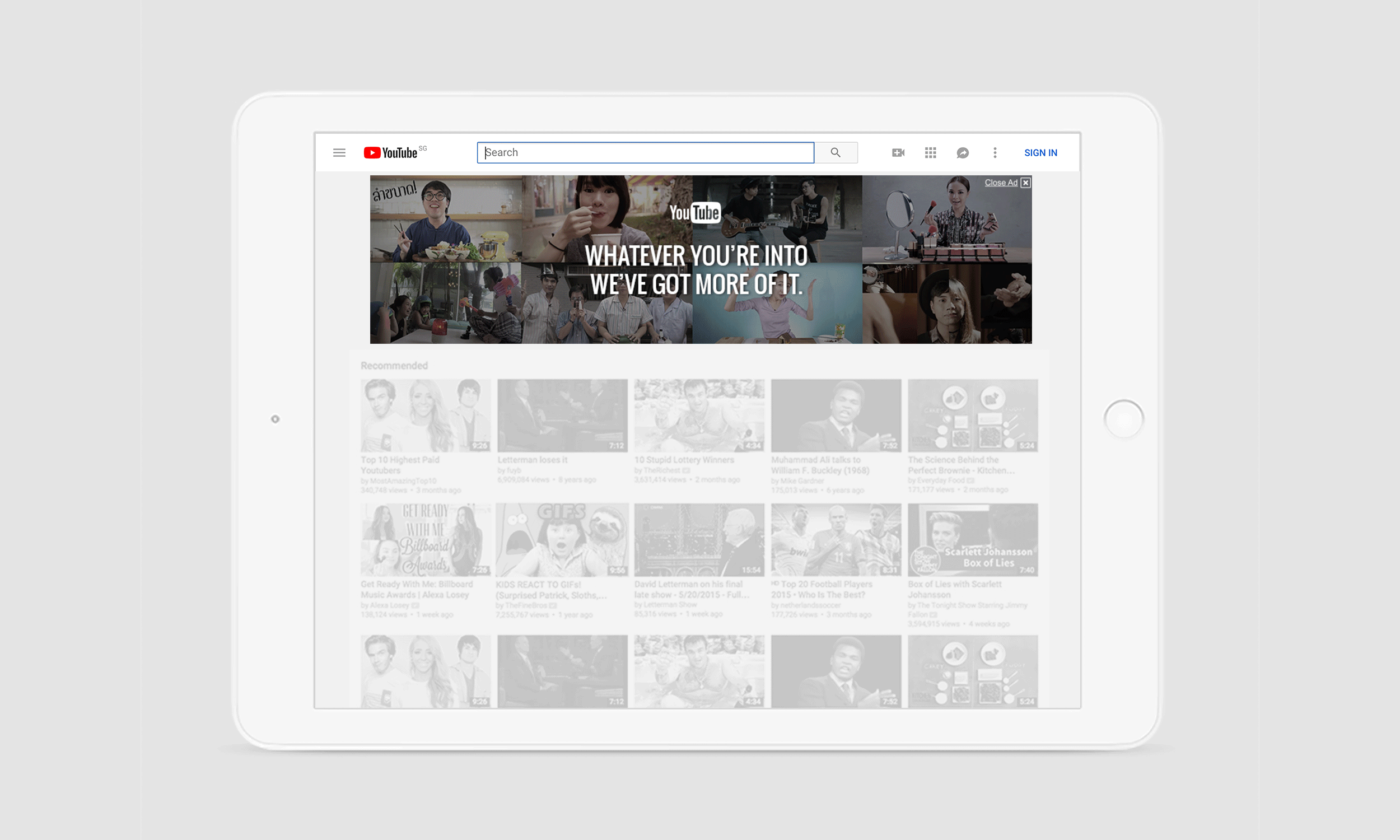 Using the idea of more, we featured a series of up and coming Creators that will give viewers more of what they enjoy.