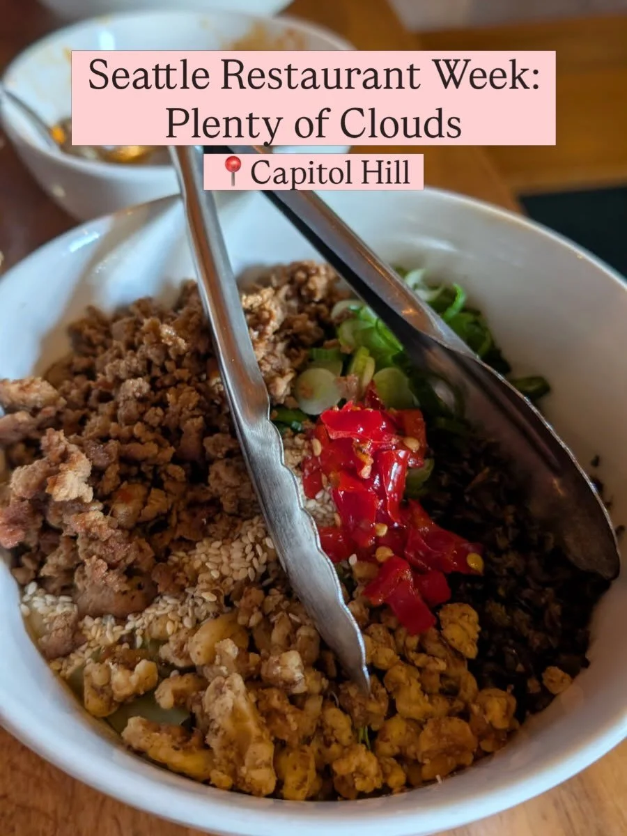 For our @seattlerestaurantweek lunch, my husband and I visited @plentyofclouds.sea in Capitol Hill. Plenty of Clouds had been on our list to try for a while since we enjoy Sichuan food, and we loved our meal. 

They&rsquo;re offering a $35 per person