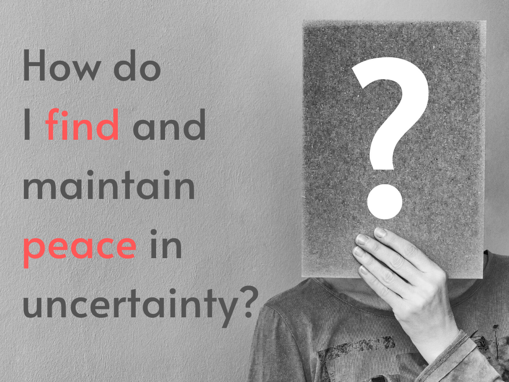 How Do I Find &amp; Maintain Peace in Uncertainty? - Tom &amp; Suzanne Hatch  