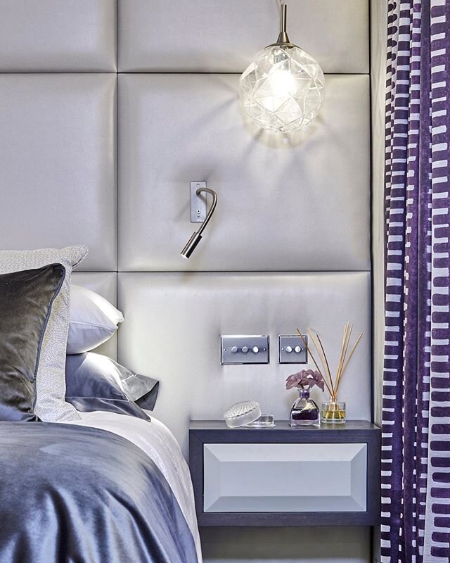 Shades of purple and blue in the Master Suite of our Soho Pied-&agrave;-Terre project, with all bespoke joinery and furniture designed by our team.
.
. .
#studioypsilon #studioypsilontoday #Mayfair #london #mayfairinteriors  #londoninteriors  #interi