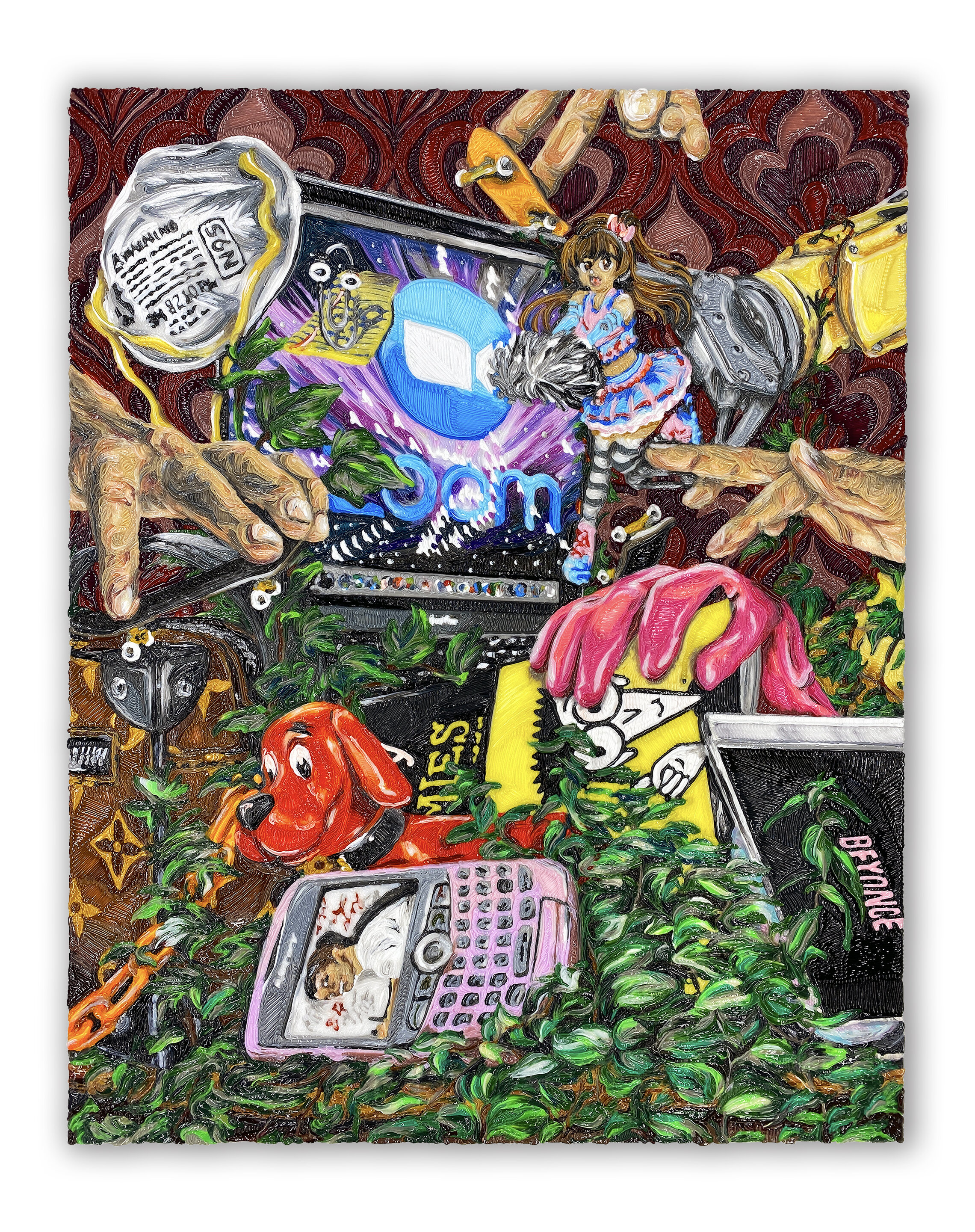  TOO LITTLE TOO LATE, 2020  20 x 16 inches, PLA on panel 