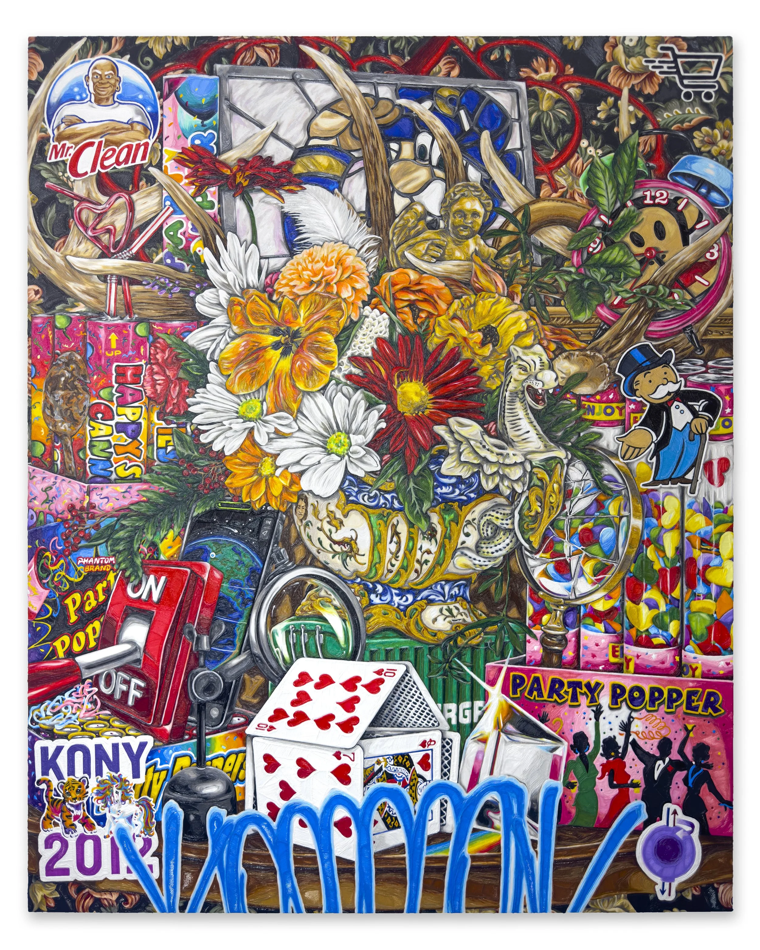  WEEKEND WARRIOR, 2023  60 x 48 inches, PLA on panel 