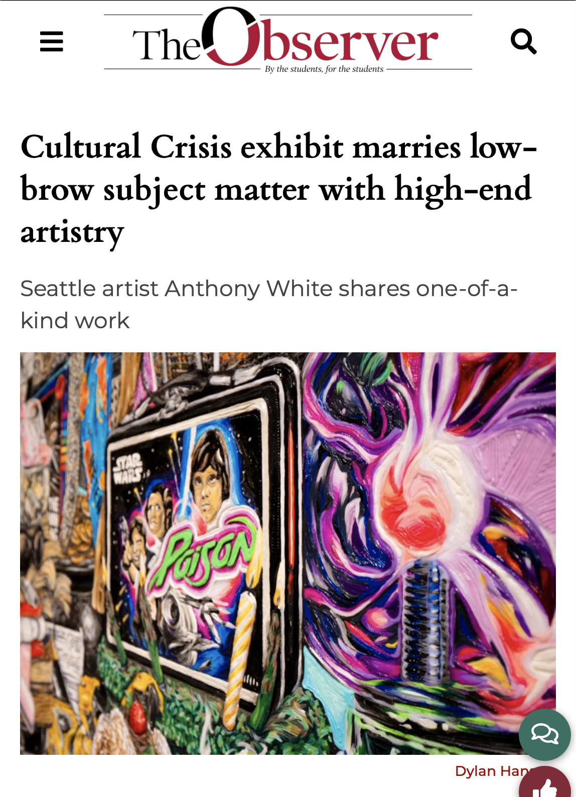 The Observer: Cultural Crisis exhibit marries low-brow subject matter with high-end artistry