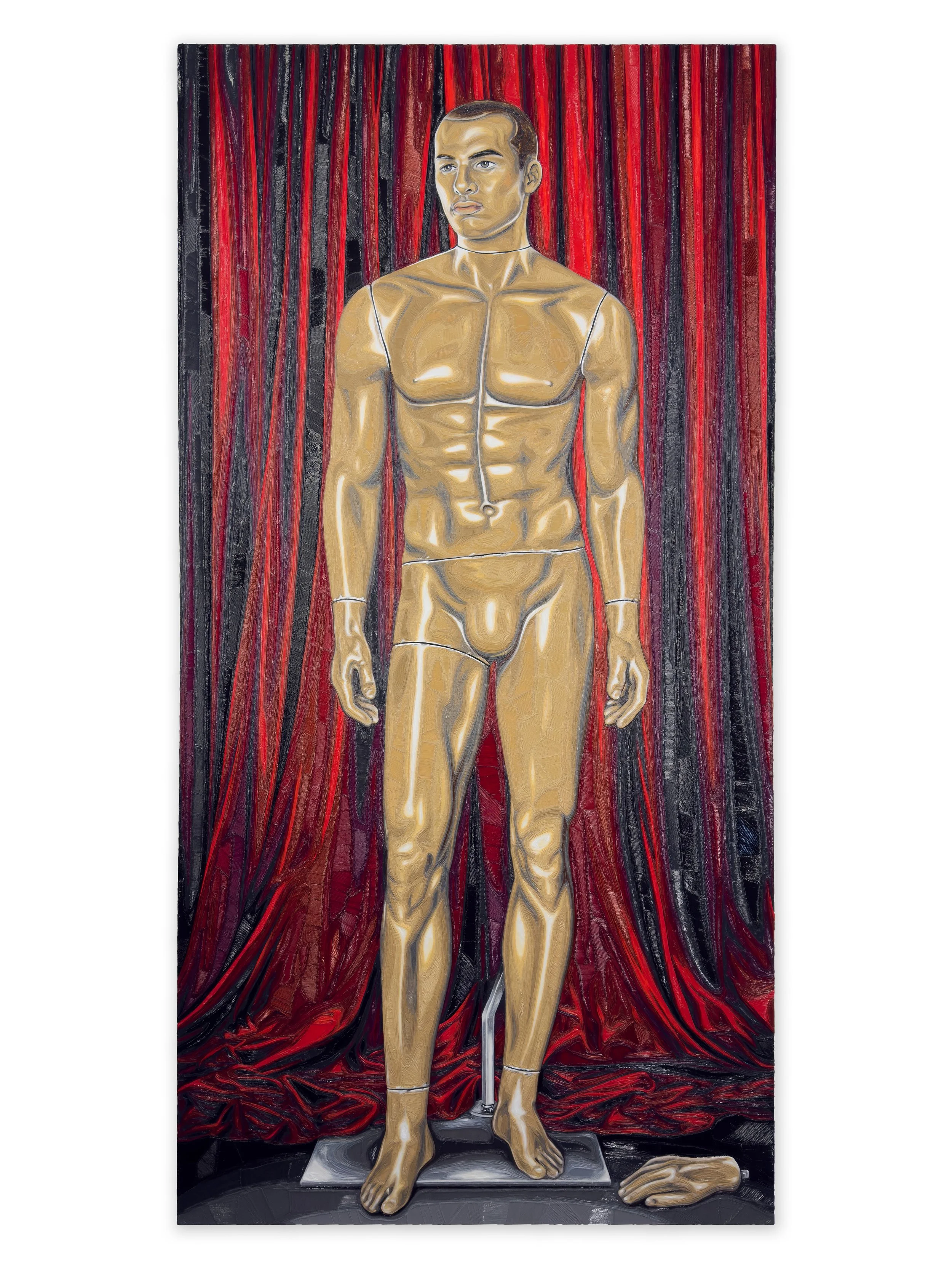  ALWAYS-ON DISPLAY, 76 × 38 inches, PLA on panel, 2024 