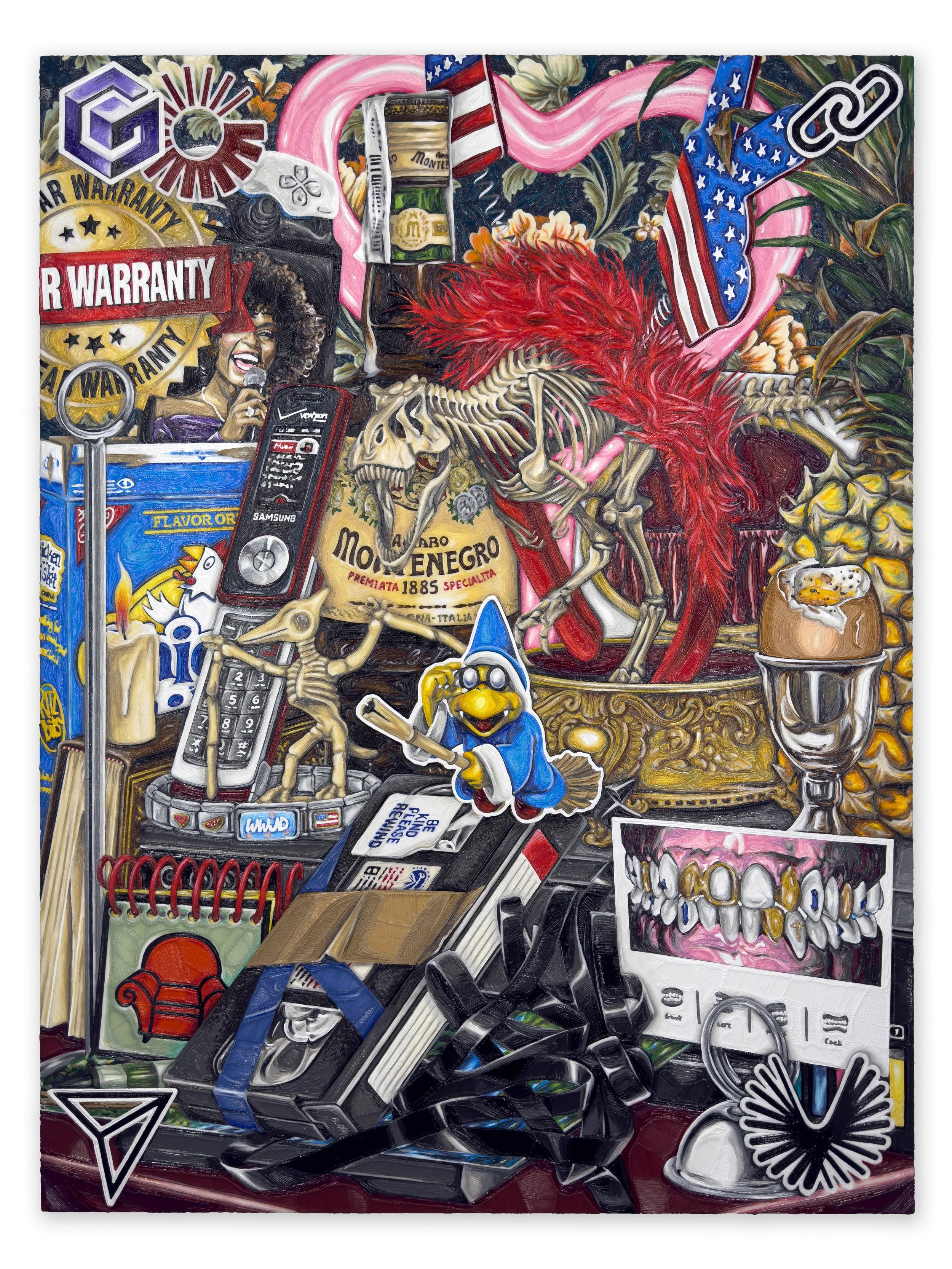  WORTH A THOUSAND WORDS, 48 x 36 inches, PLA on panel, 2024 