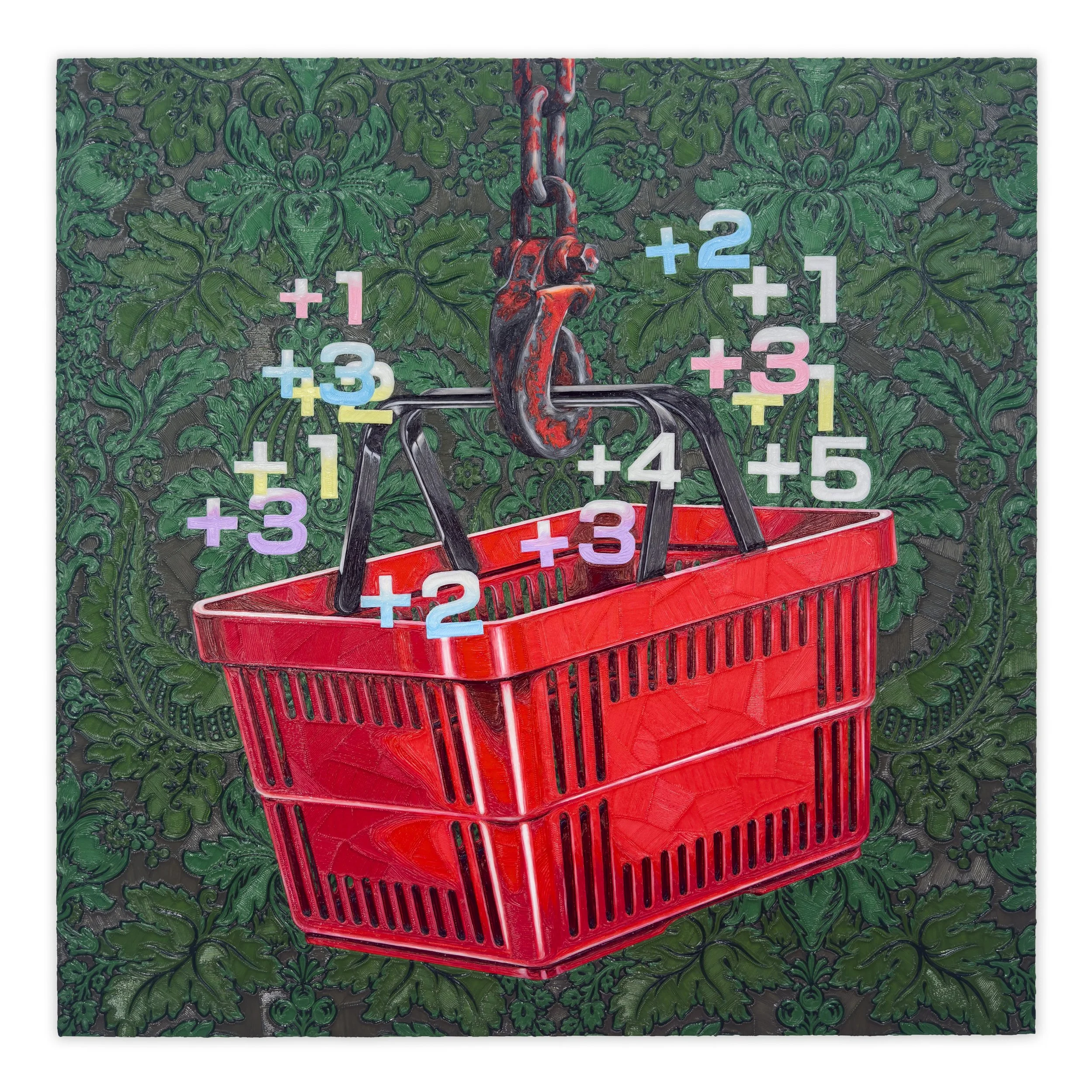  THE LIMIT DOES NOT EXIST, 40 × 40 inches, PLA on panel, 2025 