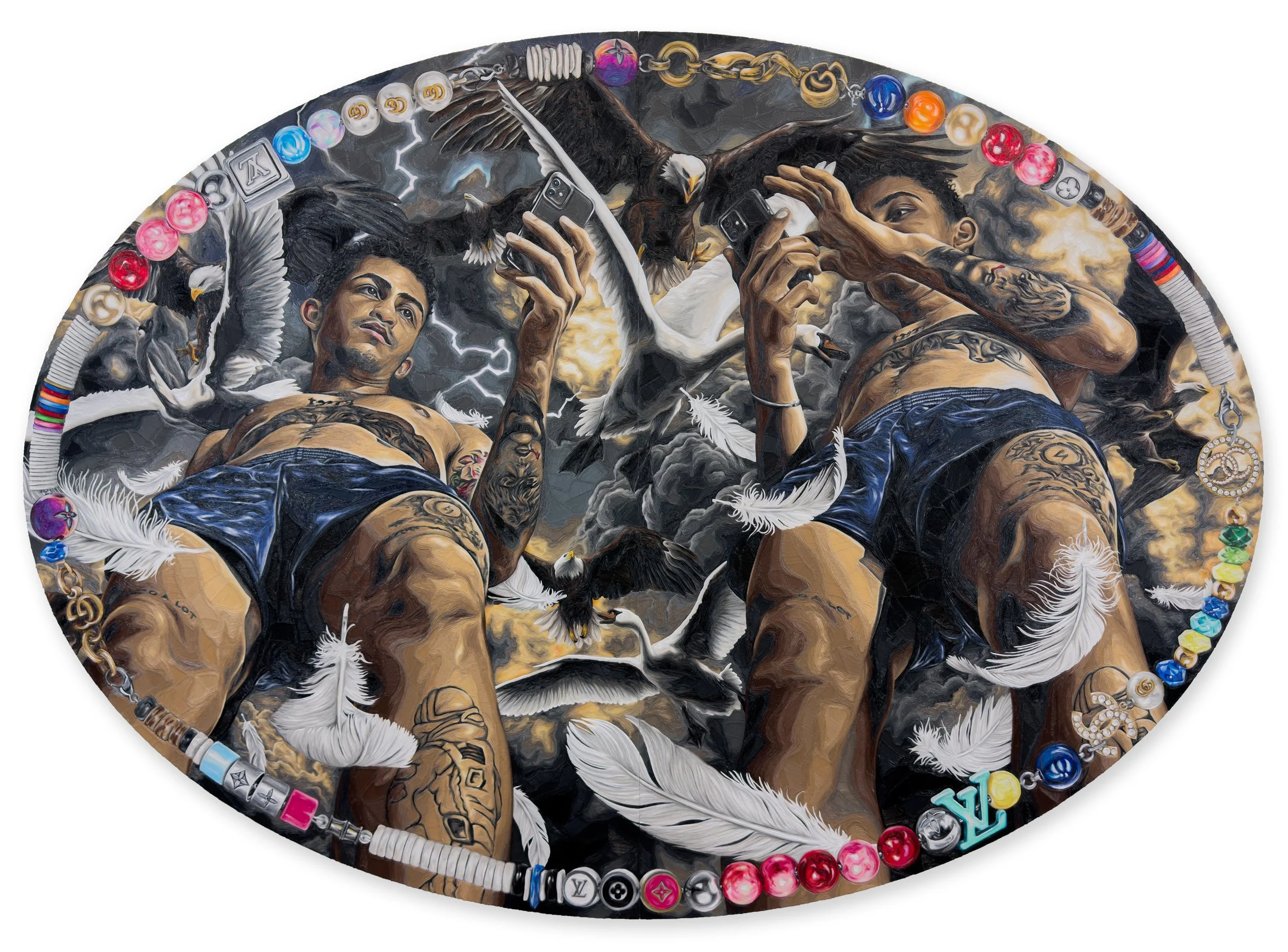  A PERFECT STORM (TEMPEST), 2026  60 × 83 inches, PLA on panel 