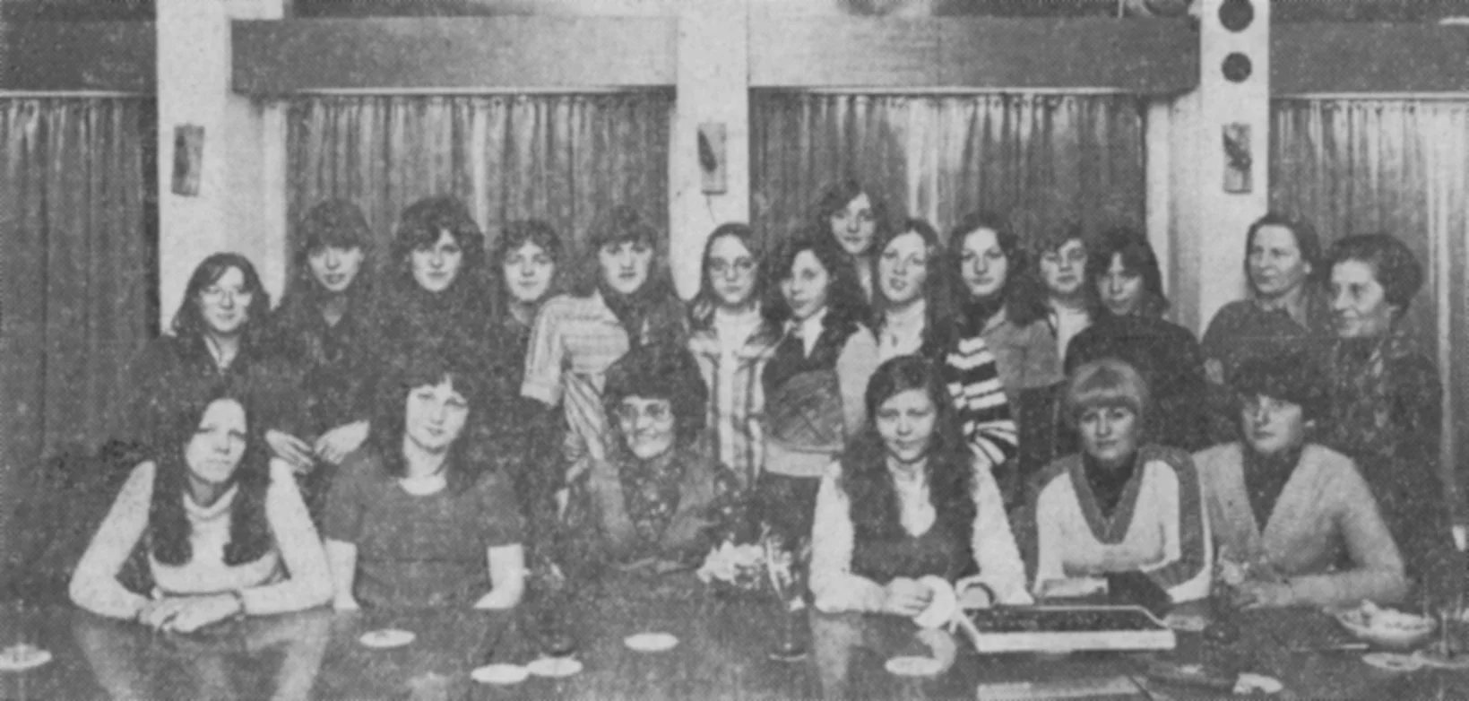 Abschiedsfeier Februar 1977 für Alba Frantzen im damaligen « Jägerstübl »