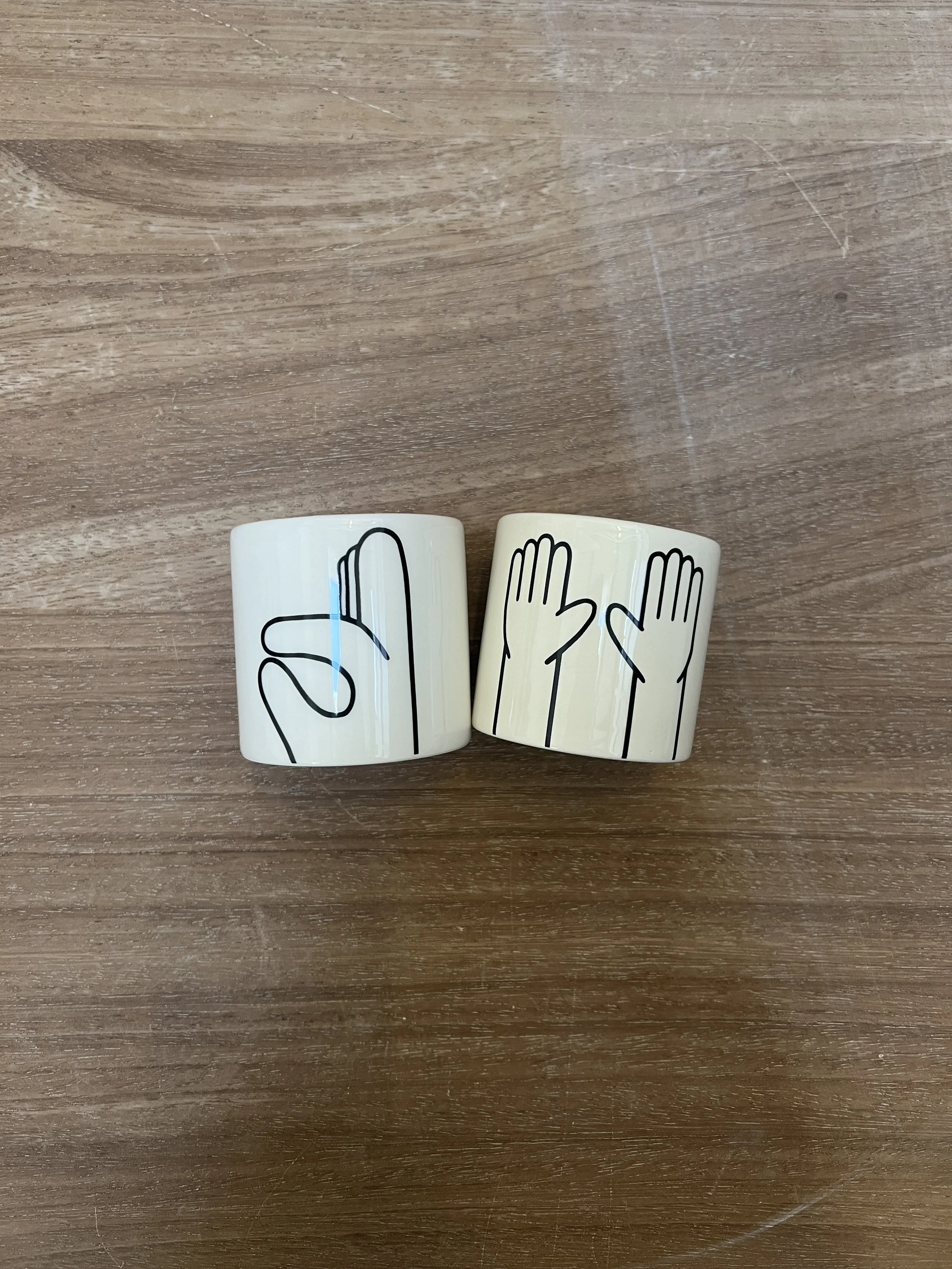 Ok & High Ten mini pots seconds