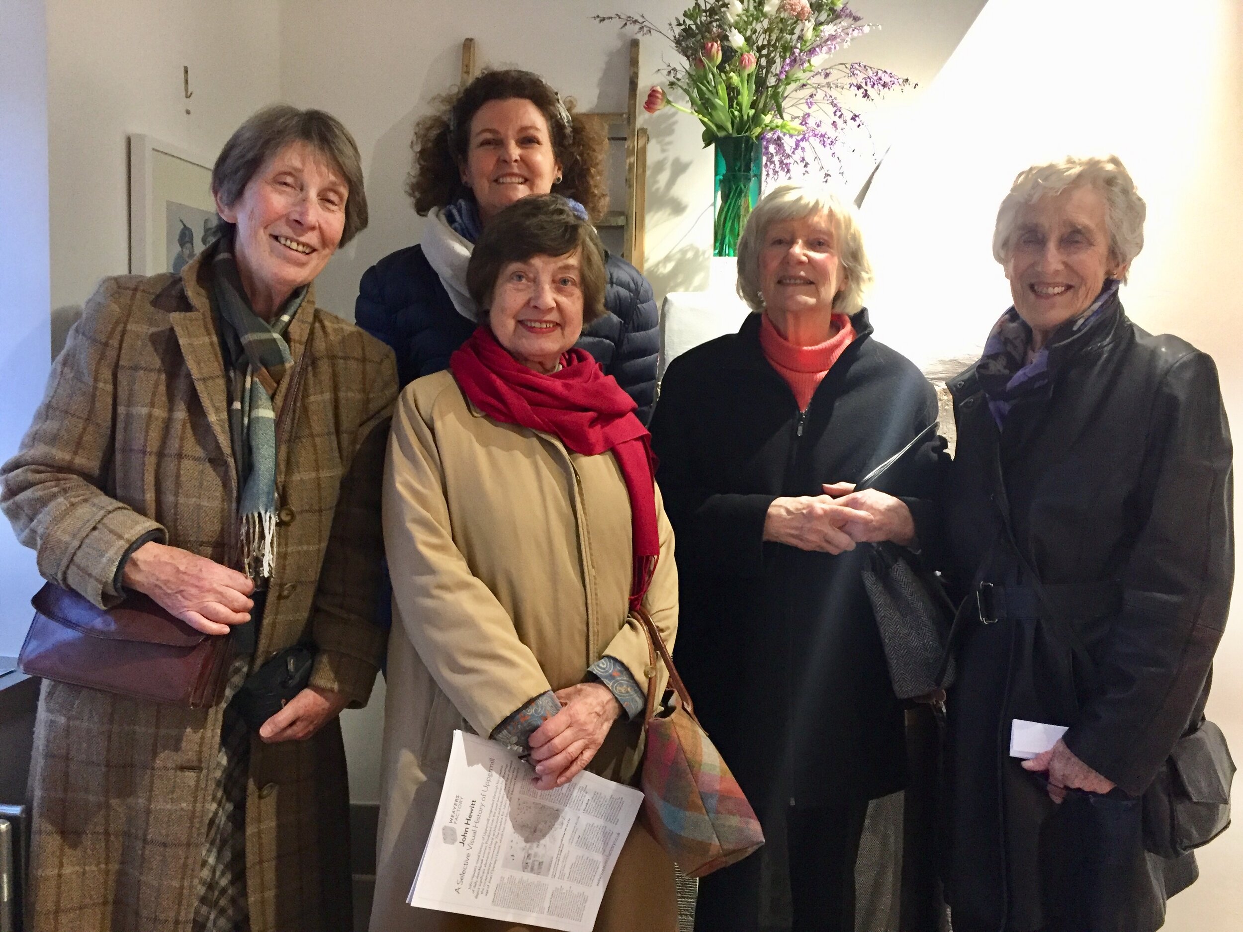 Joan's friends - first guests of honour!