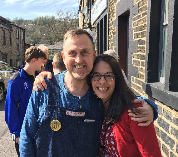 Julian and schoolfriend Pippa