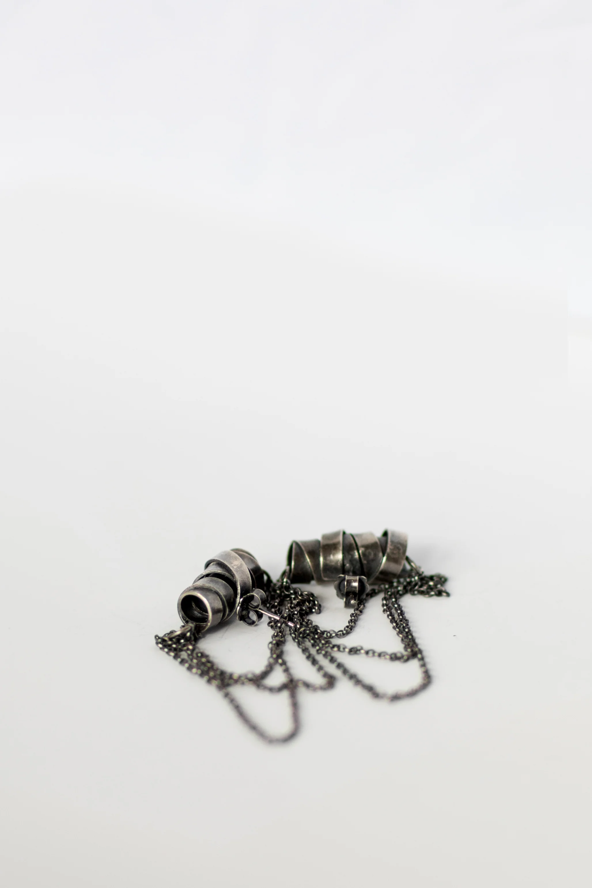 Chandelier coil earrings