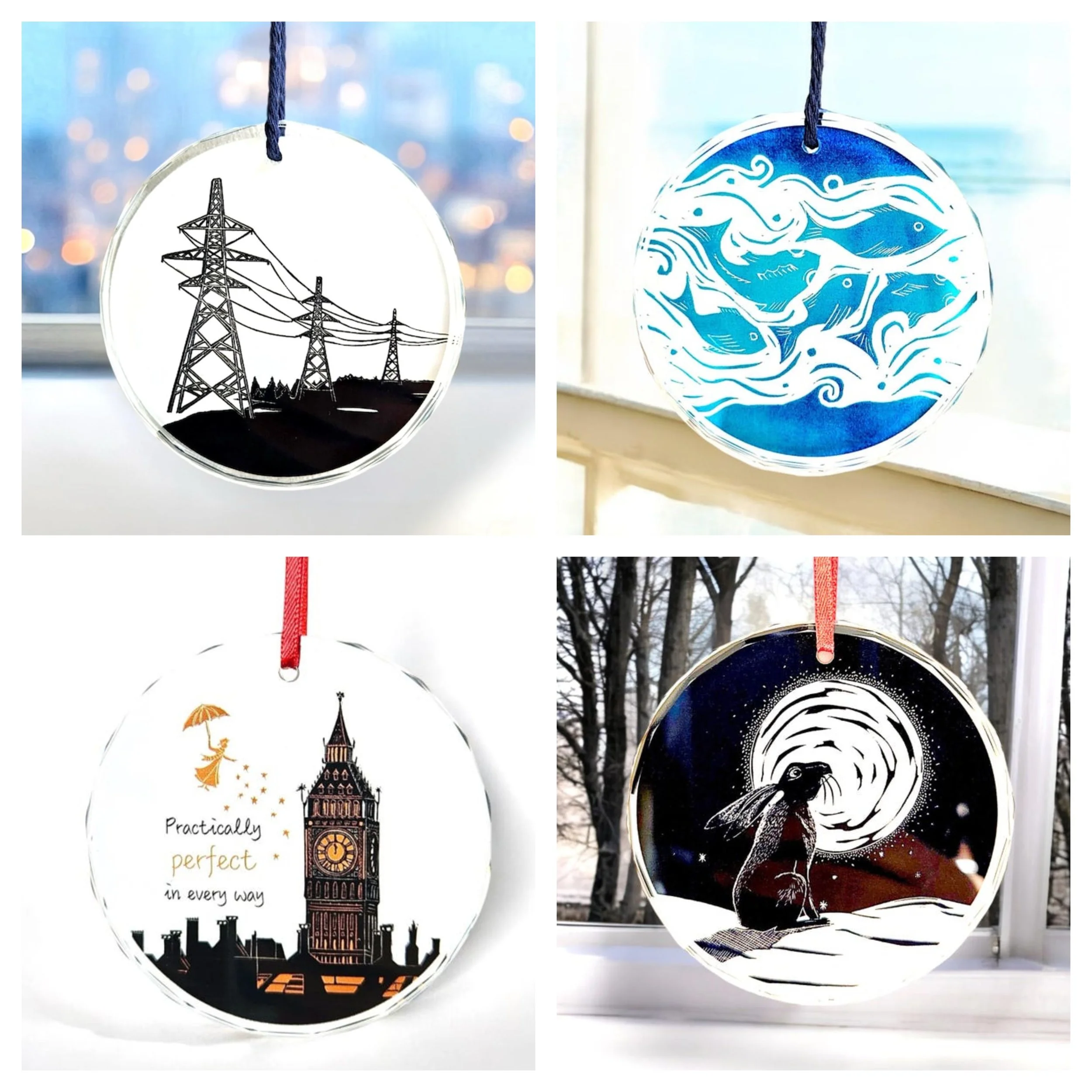 GLASS SUN CATCHERS