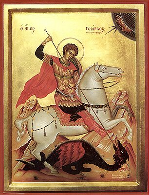 Not all Saints were monks; some were dragon-slayers.