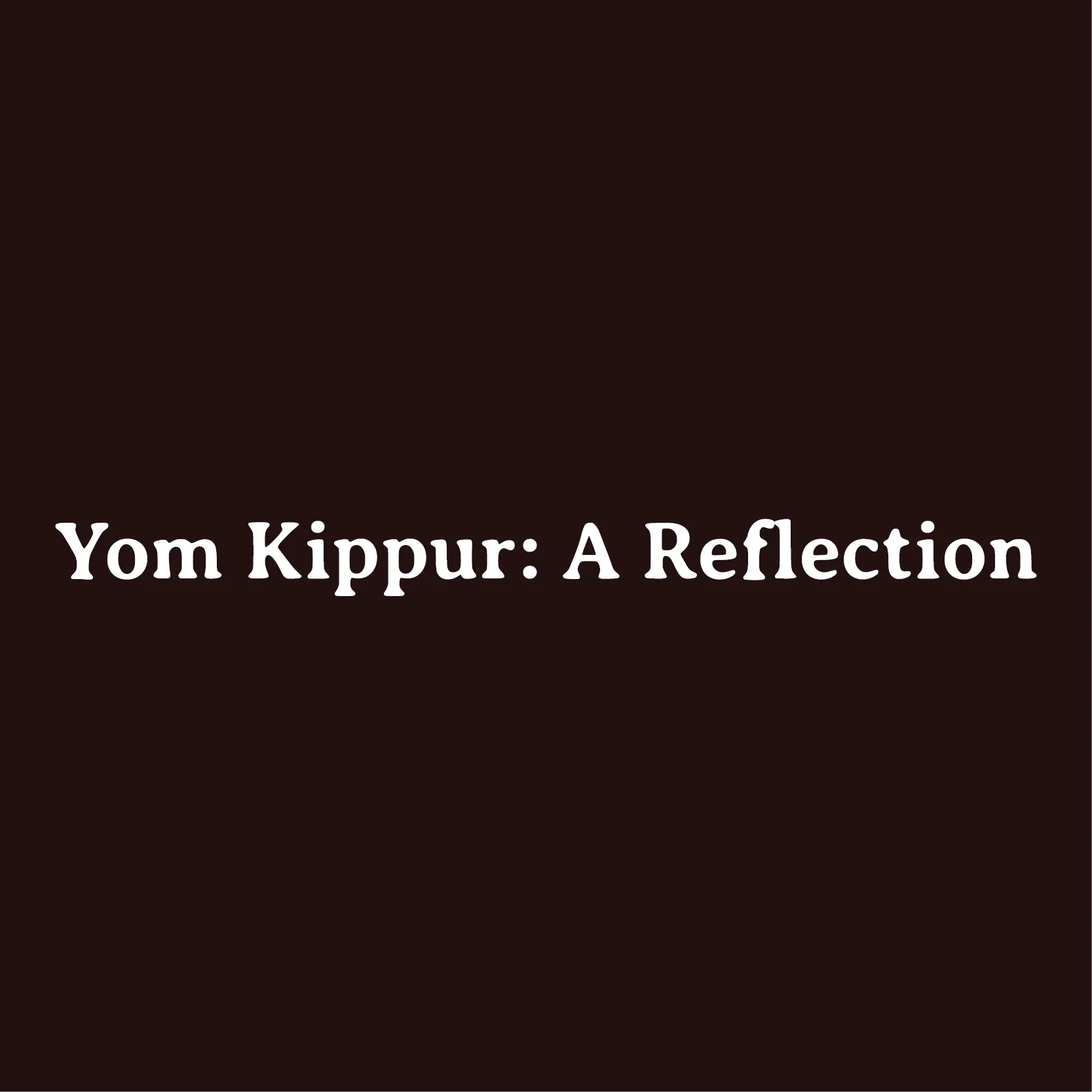 The Kilimanjaro Series: A Reflection on erev Yom Kippur