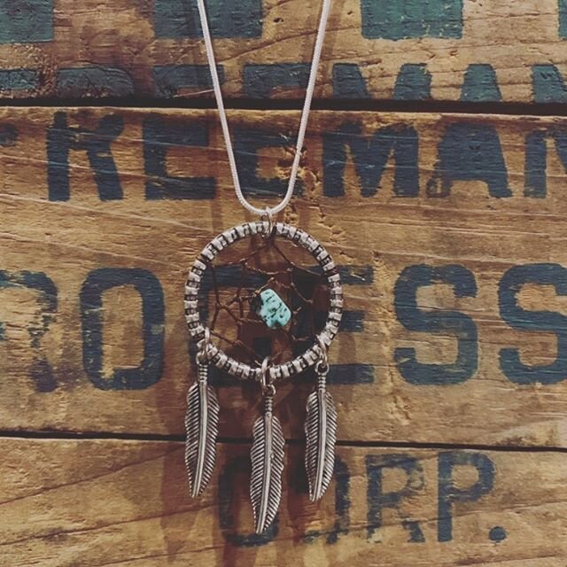 Check out another beautiful piece from our southwest collection #dreamcatcher #dreamer #southwest #pretty #necklace #tomiesattic