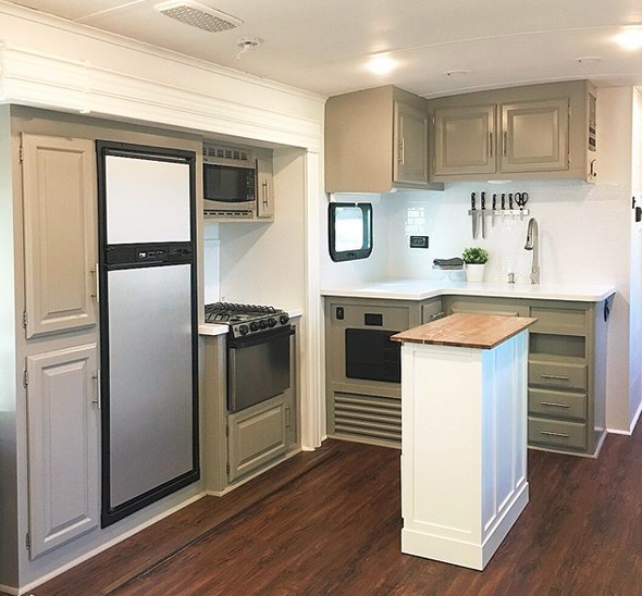 Painting Rv Walls In All Their Glory, Painting Rv Kitchen Cabinets