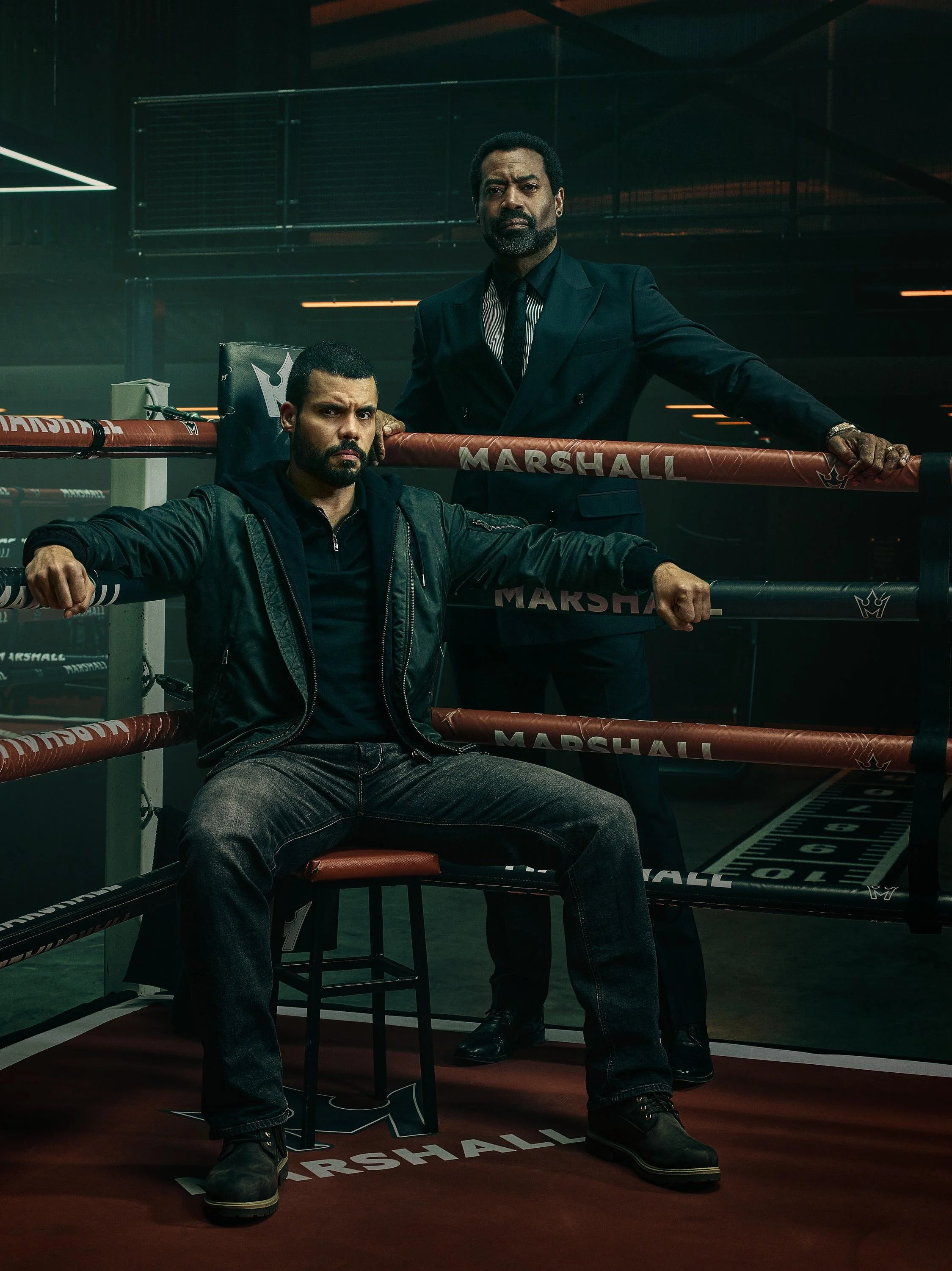 Howard Charles and Nicholas Pinnock Photographed for a Publicity Production for Fightland