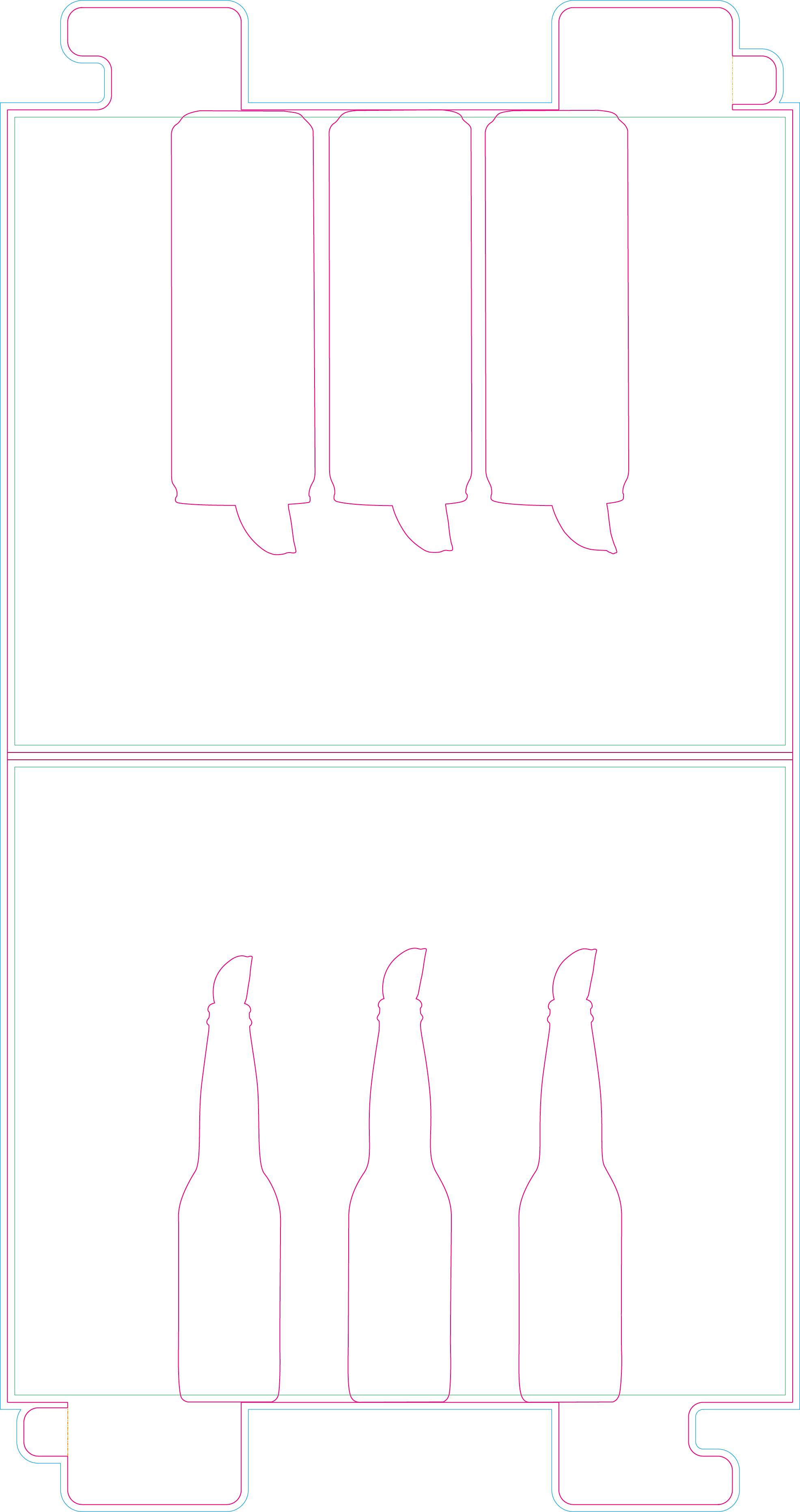 Center Card Die Line